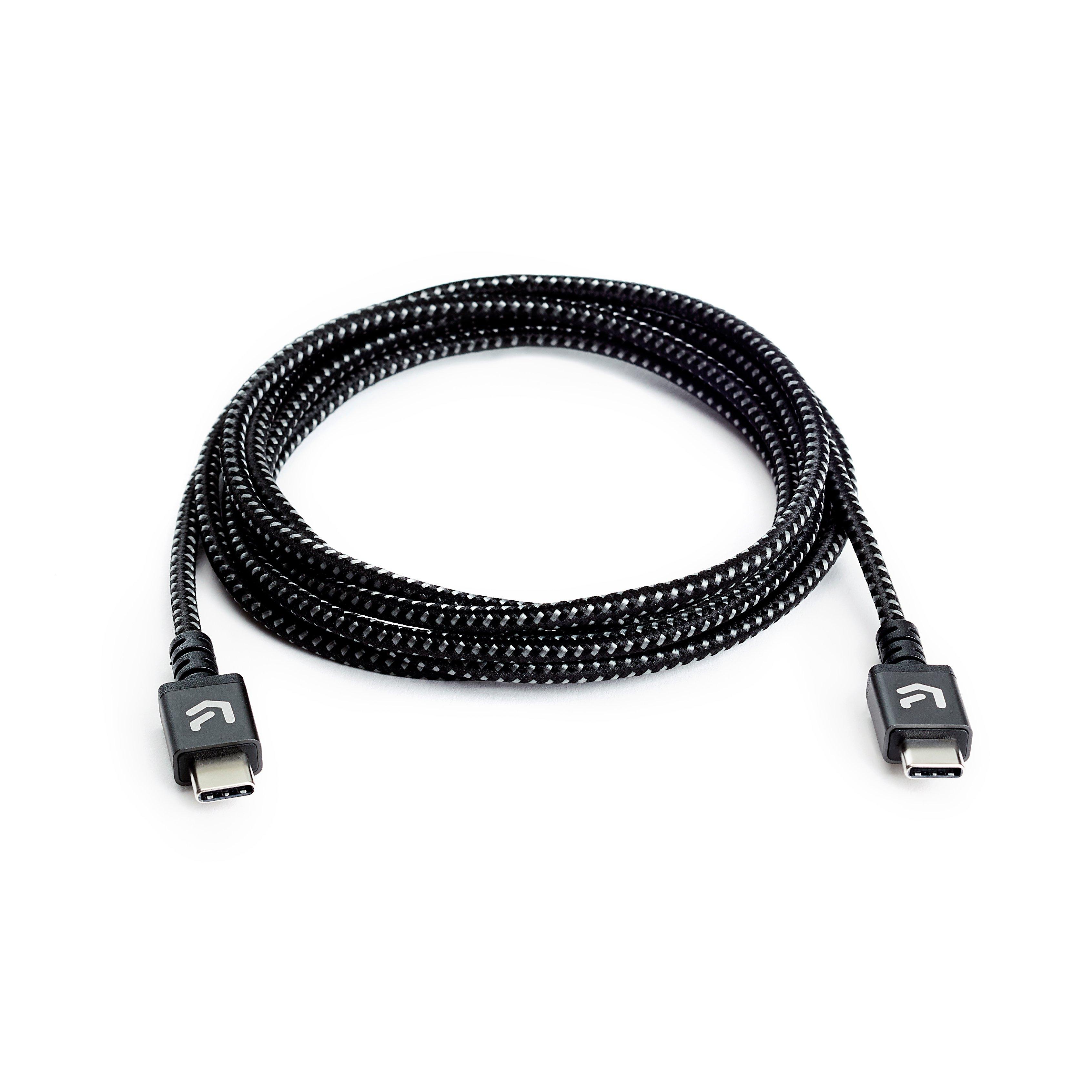 Atrix 6 Ft Usb C To Usb C Braided Nylon Cable