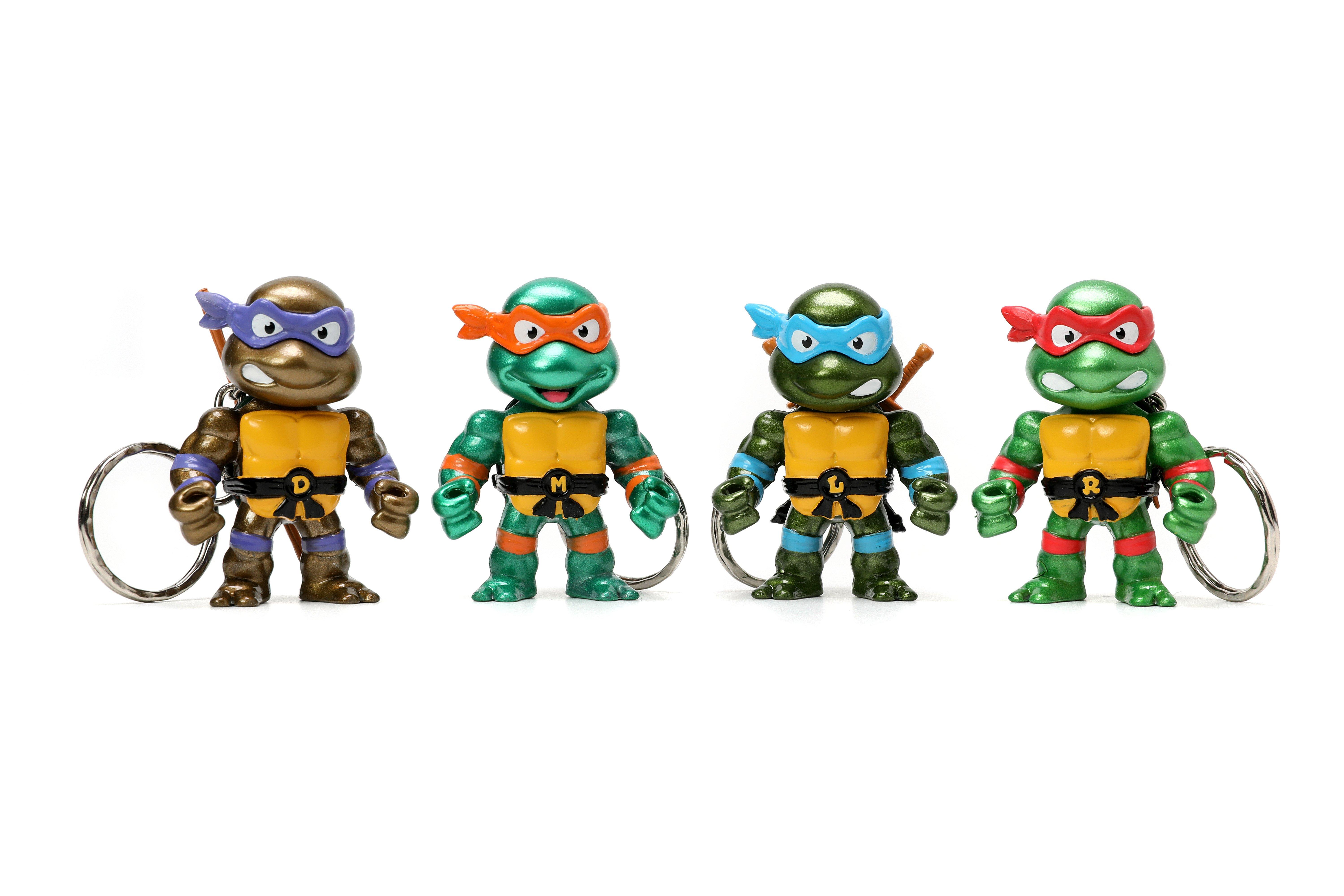 Jada Toys Teenage Mutant Ninja Turtles 2.5-in Metalfigs Keychain 4-Pack  GameStop Exclusive