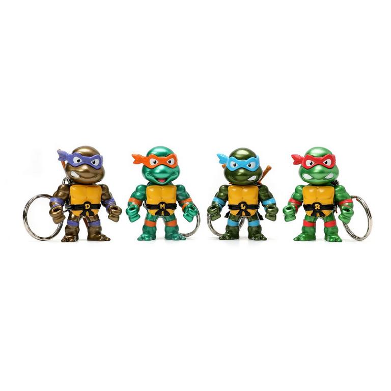 Jada Toys Teenage Mutant Ninja Turtles 2.5-in Metalfigs Keychain 4-Pack GameStop Exclusive