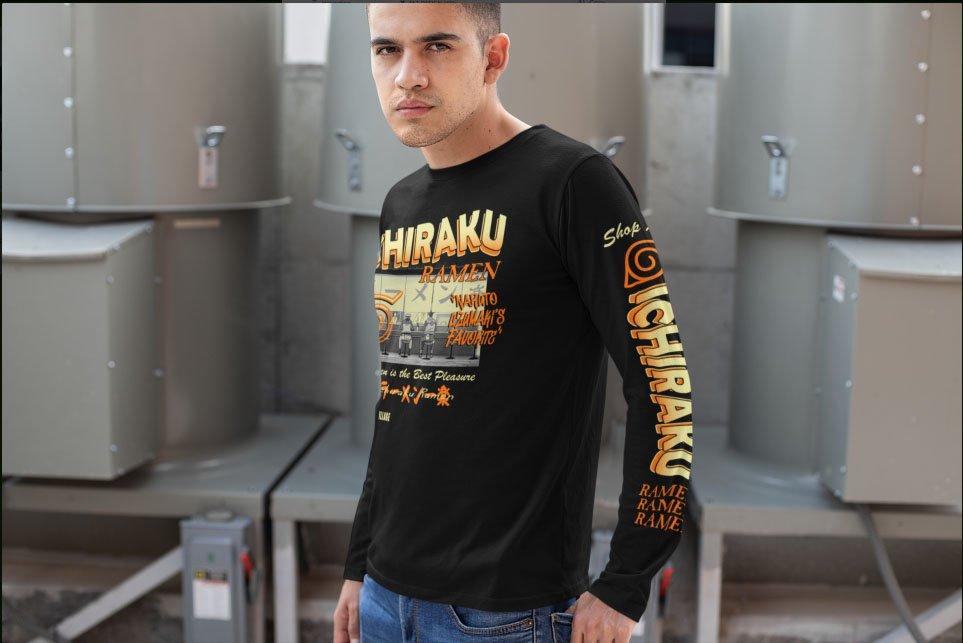 list item 3 of 3 Naruto Shippuden Ichiraku Ramen AD Long Sleeve T-Shirt