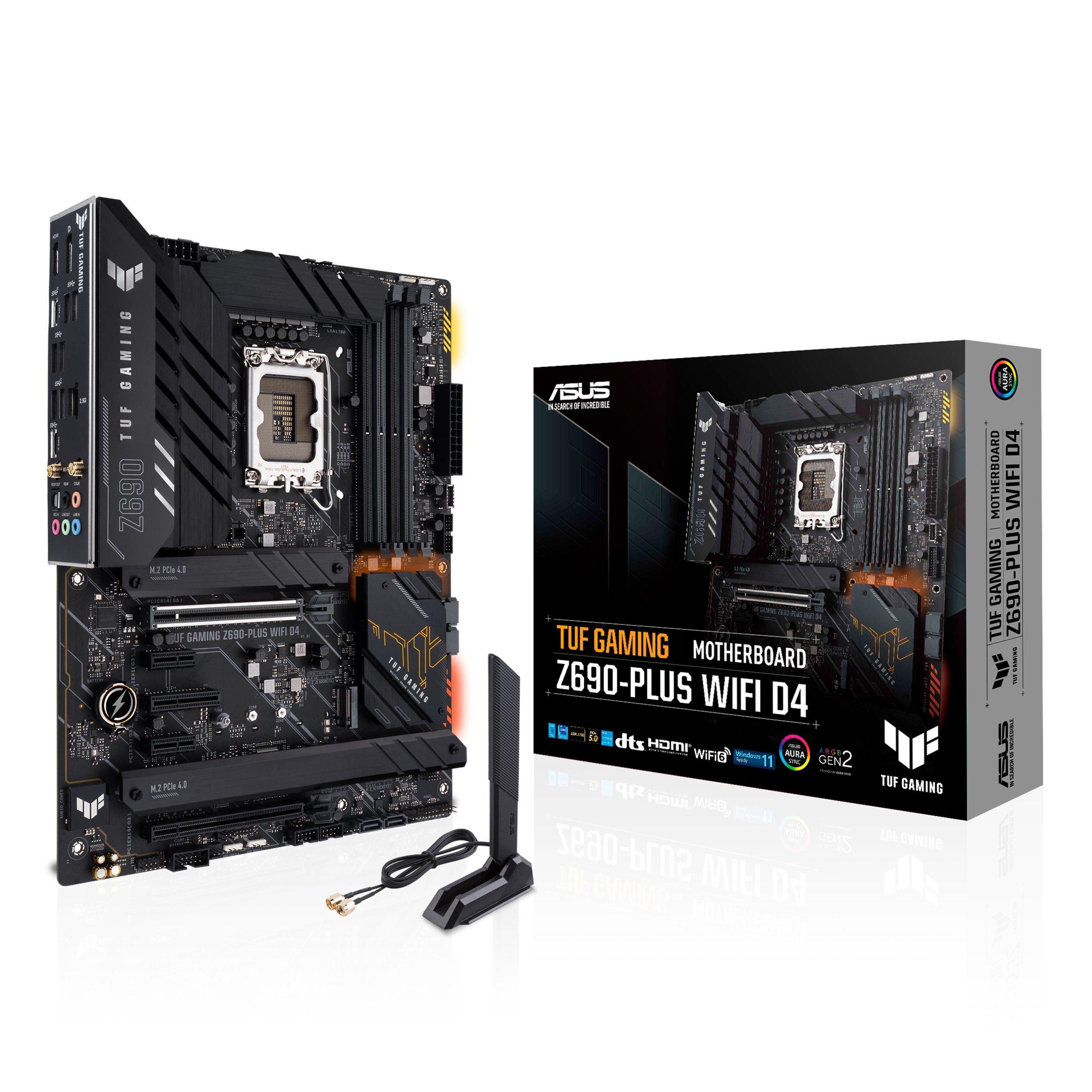 CPU i9-12900KS,TUF GAMING Z690-PLUS WIFI D4 ASUS TUF GAMING Z690-PLUS WIFI D4 Bundle DDR4 Intel LGA 1700 ATX