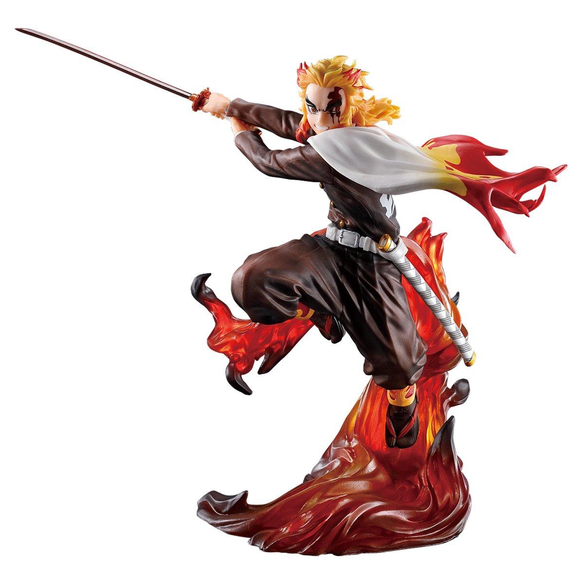 Bandai Spirits Demon Slayer: Kimetsu no Yaiba Kyojuro Rengoku Shake the  Sword Burn Your Heart Ichibansho 6.3-in Statue | GameStop