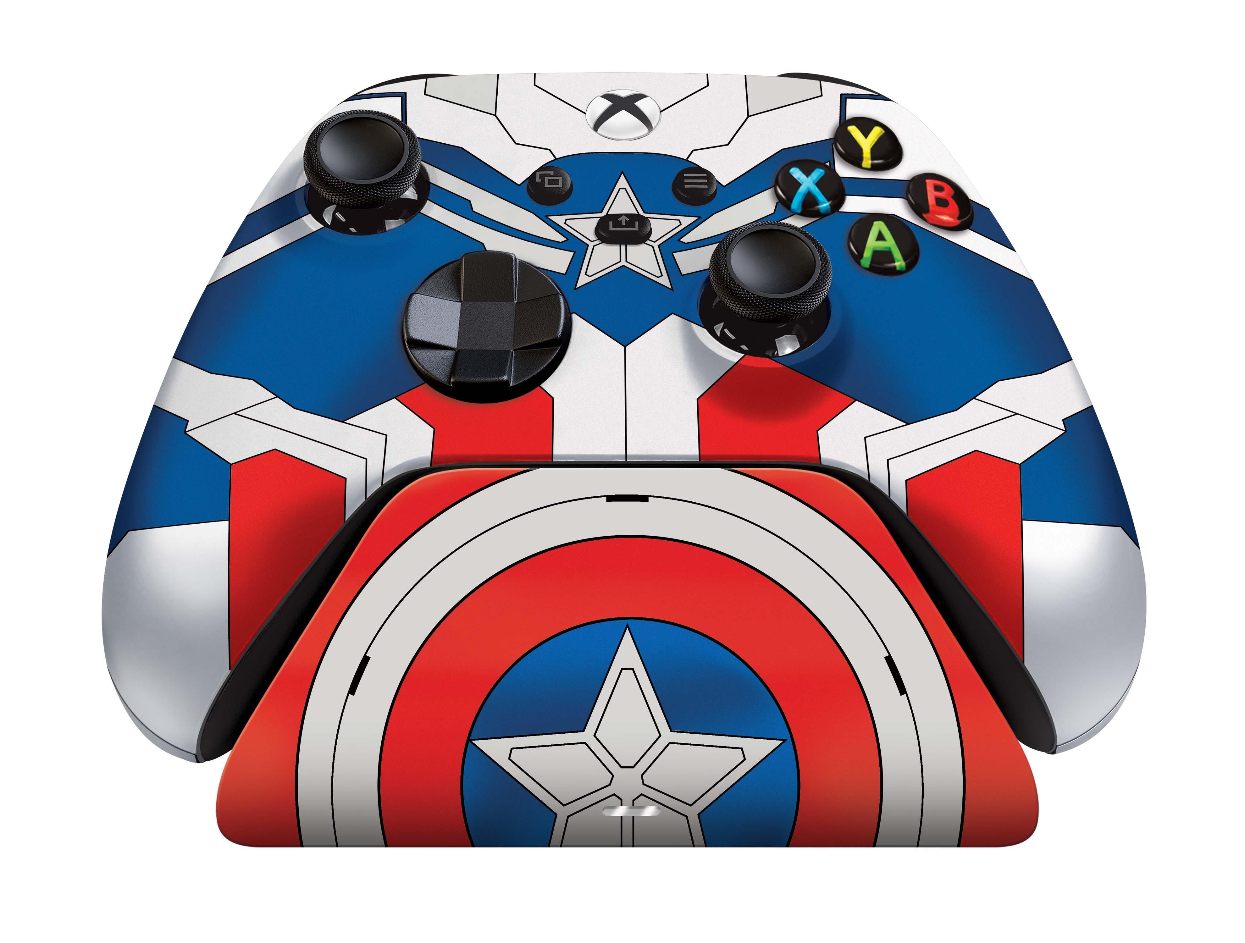 Razer Limited Edition Wireless Controller and Quick Charging Stand for Xbox Series X/S and Xbox One Captain America