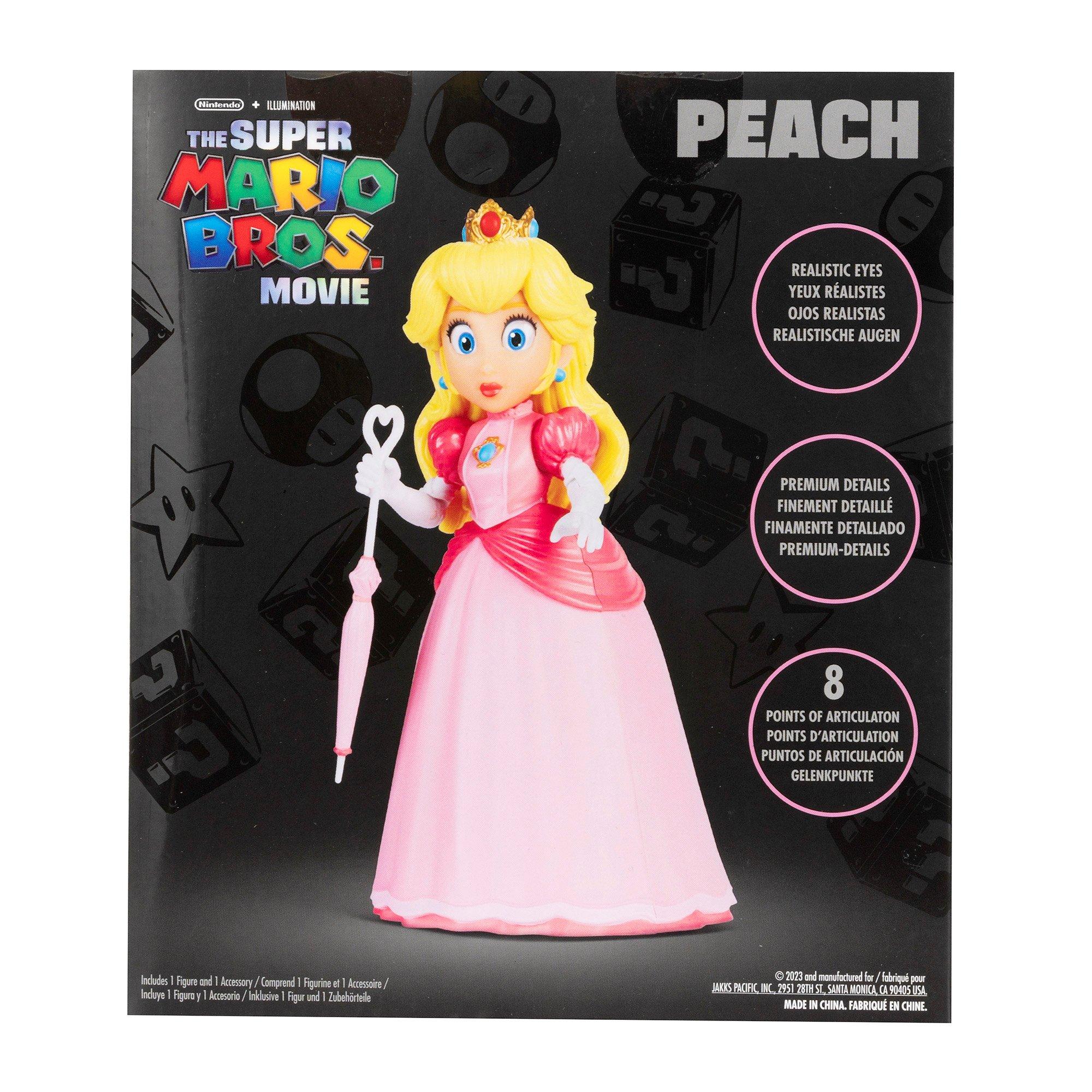 Jakks Pacific Super Mario Bros. Movie Princess Peach 5-in Action Figure