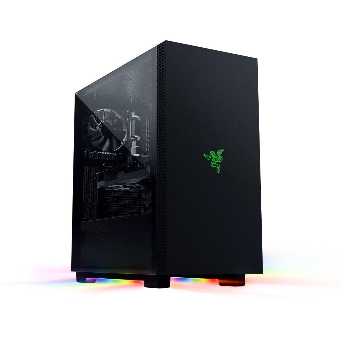 list item 1 of 6 Razer Tomahawk Tempered Glass ATX Mid-Tower Gaming Computer Case with Chroma RGB