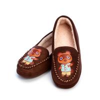 list item 1 of 3 Animal Crossing: New Horizons Tom Nook Sherpa Lined Moccasins GameStop Exclusive