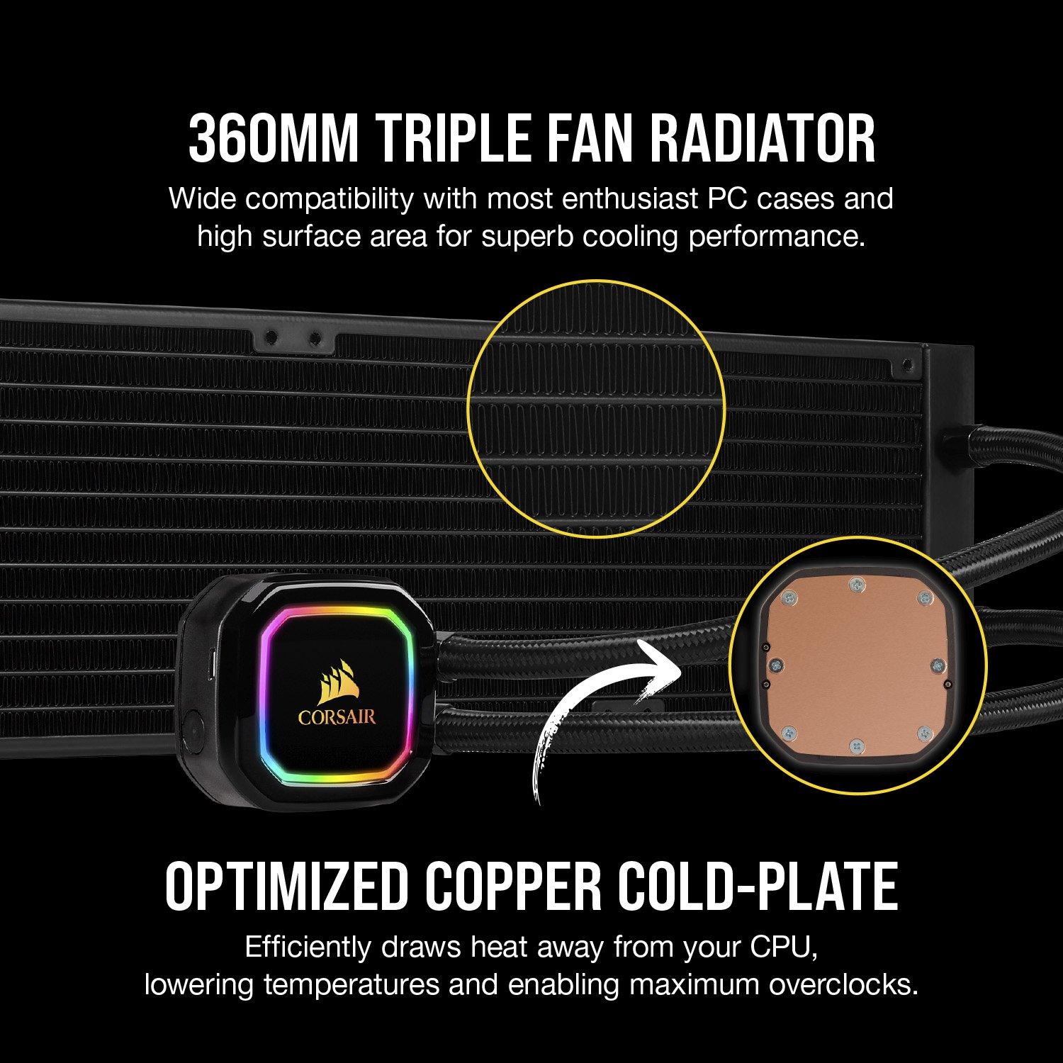 CORSAIR iCUE H150i RGB PRO XT CPU Liquid Cooler | GameStop