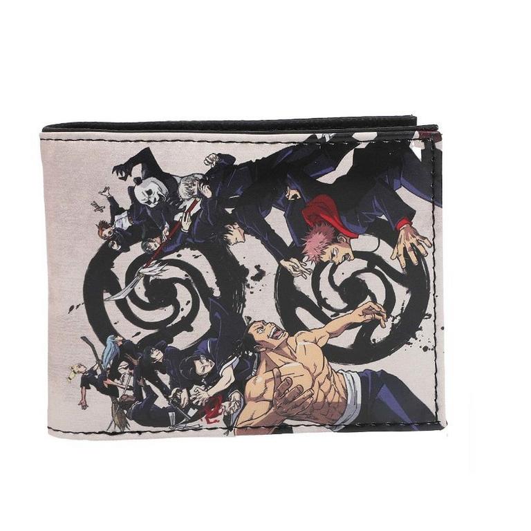 Jujutsu Kaisen Rubber Badge and Digital Print and PU Bifold Wallet