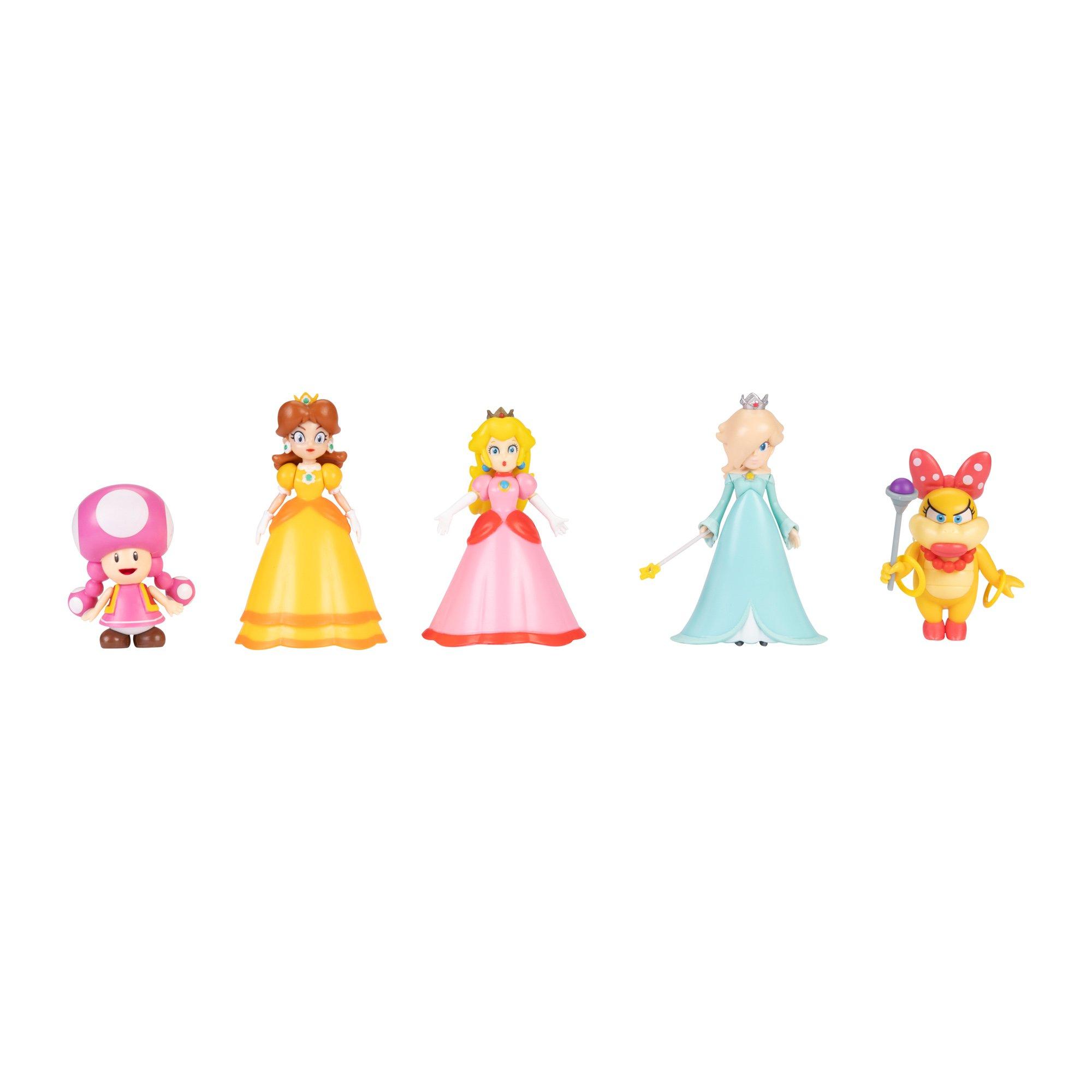 mantener incrementar pulgar Jakks Pacific Super Mario Princess Peach 2.5-in Figure 5-pack | GameStop