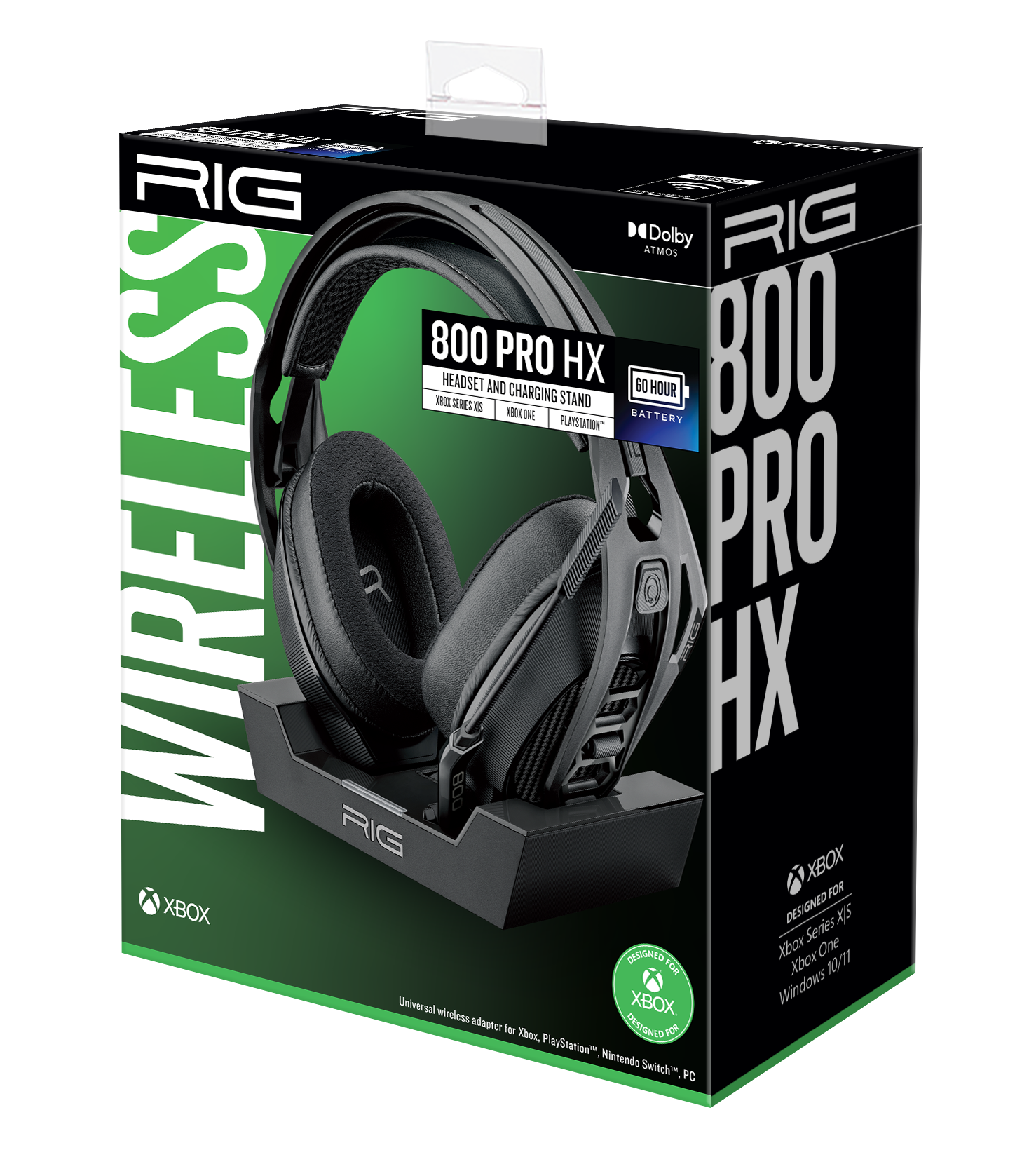 RIG 800 PRO HX Wireless Gaming Headset for Xbox with Charging Base Black GameStop