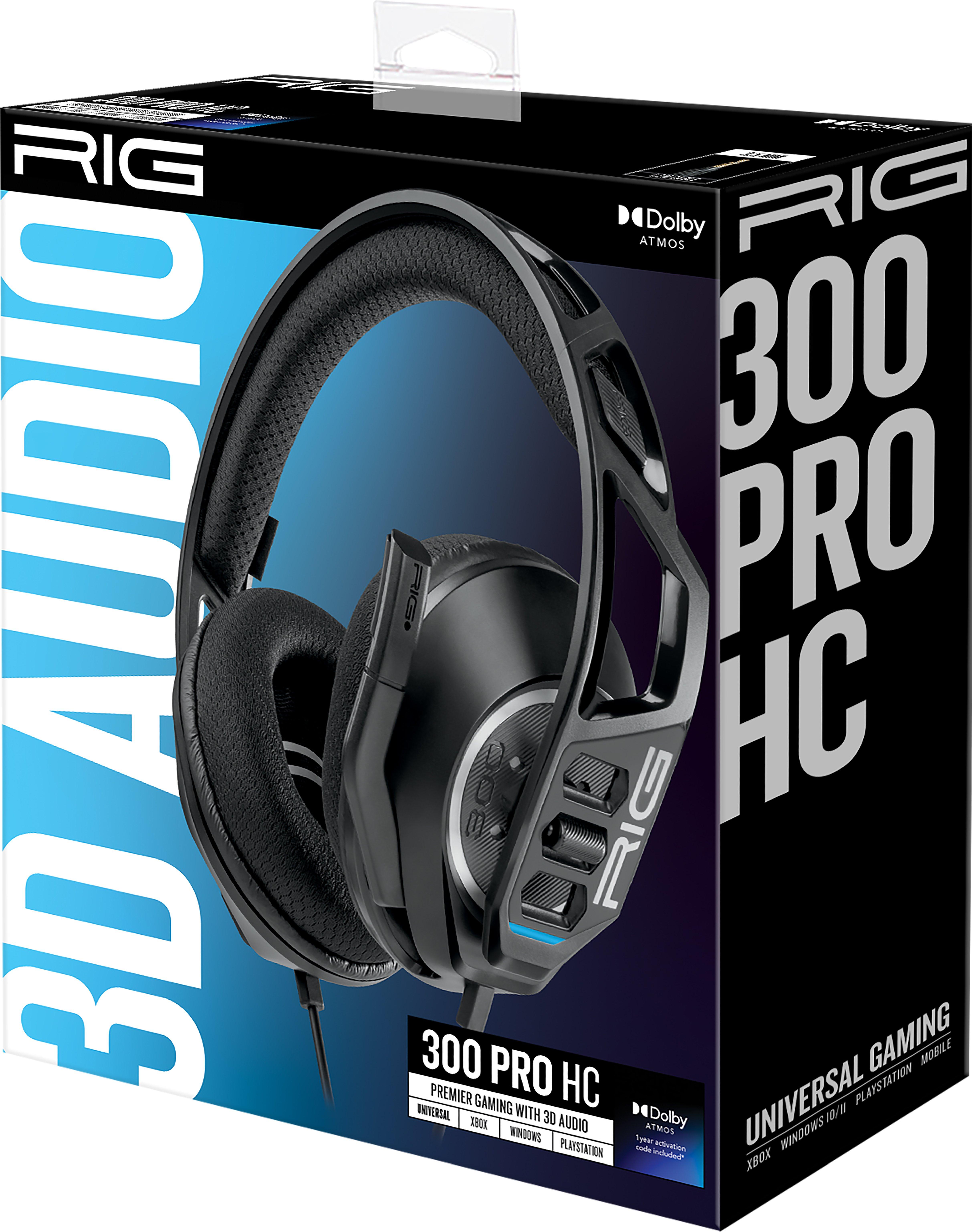 RIG 300 PRO HX Xbox Gaming Headset for Xbox Series X/S, Xbox One,  PlayStation, Nintendo Switch, Mobile & PC, Black 