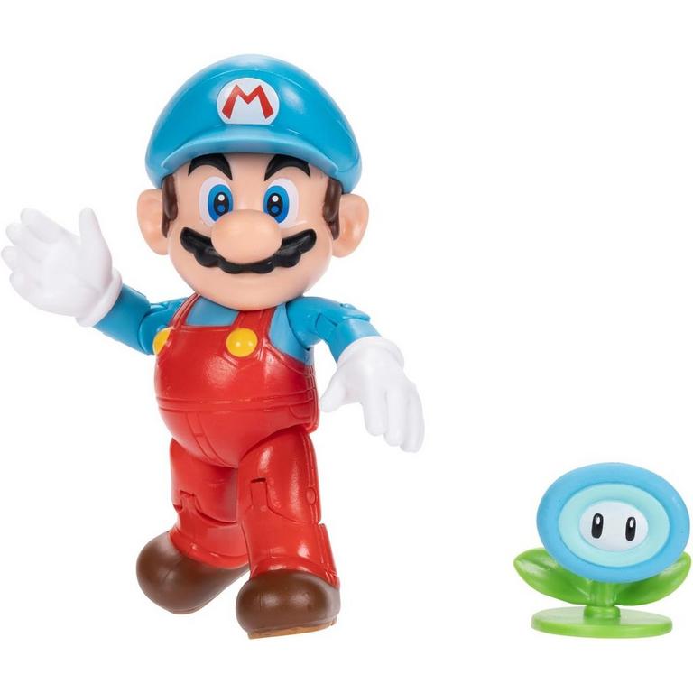 Jakks Pacific Super Mario Ice Mario 4-in Action Figure with Ice