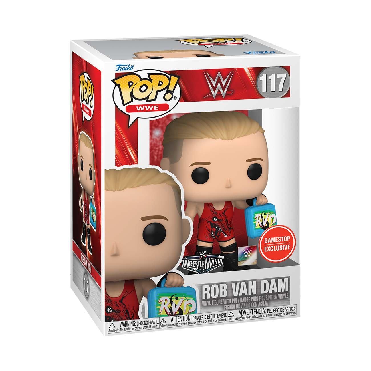 Funko POP! and Pin WWE: Rob Van Dam with Money Briefcase 3.81-in Vinyl Figure GameStop Exclusive