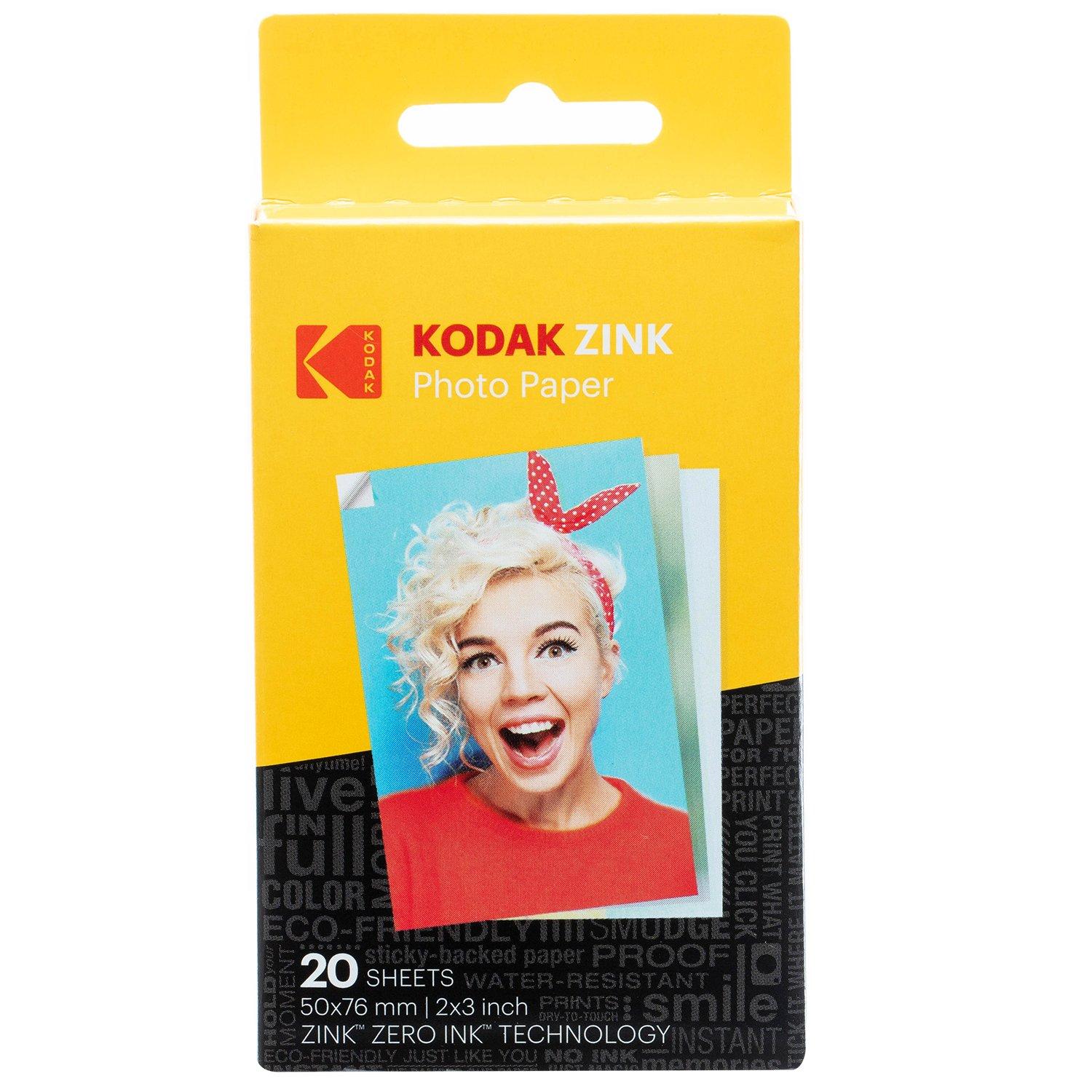Kodak Zink Photo Paper 2x3 20-pk
