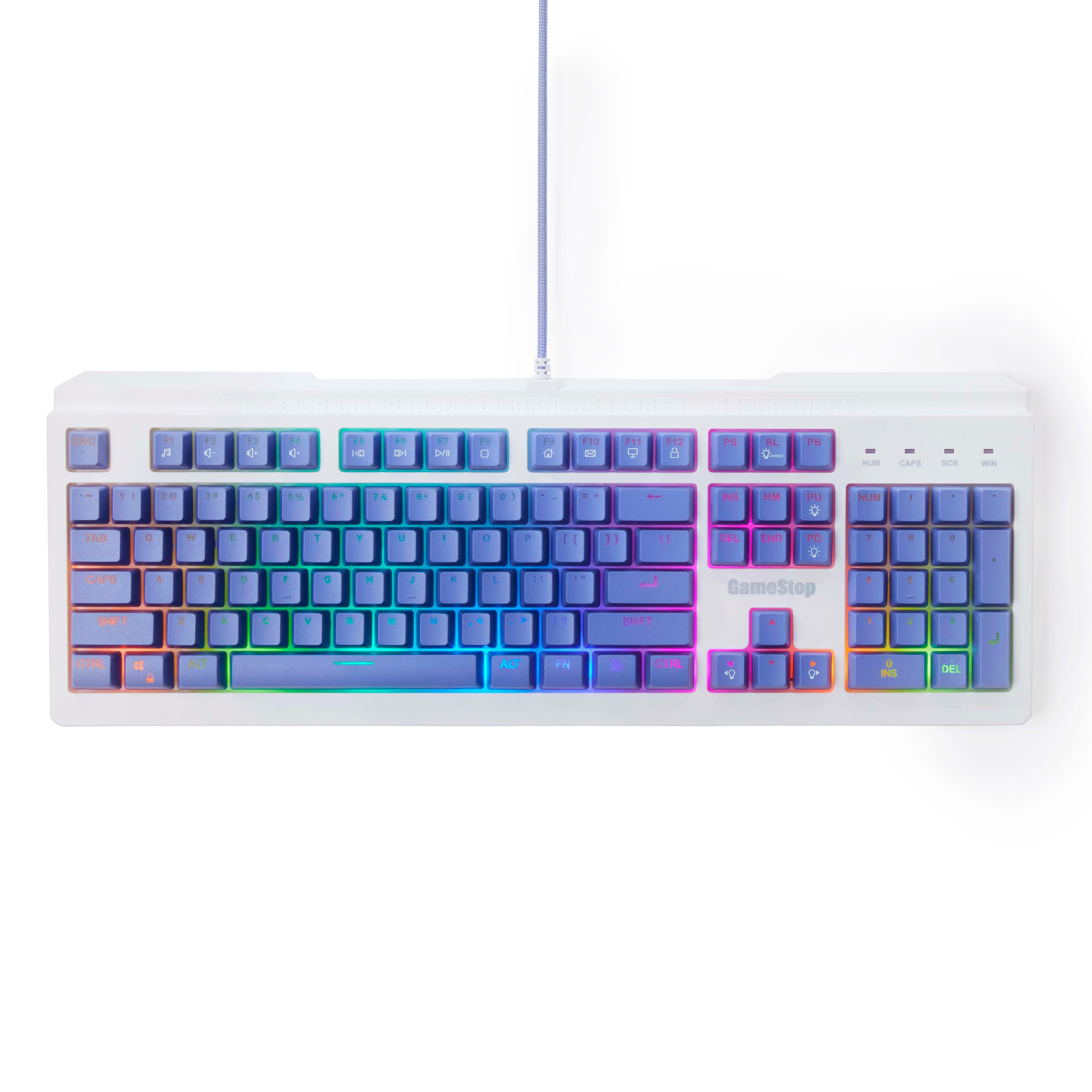GameStop Wired Membrane RGB Gaming Keyboard and 7-Button RGB Wired Gaming  Mouse Bundle - Purple