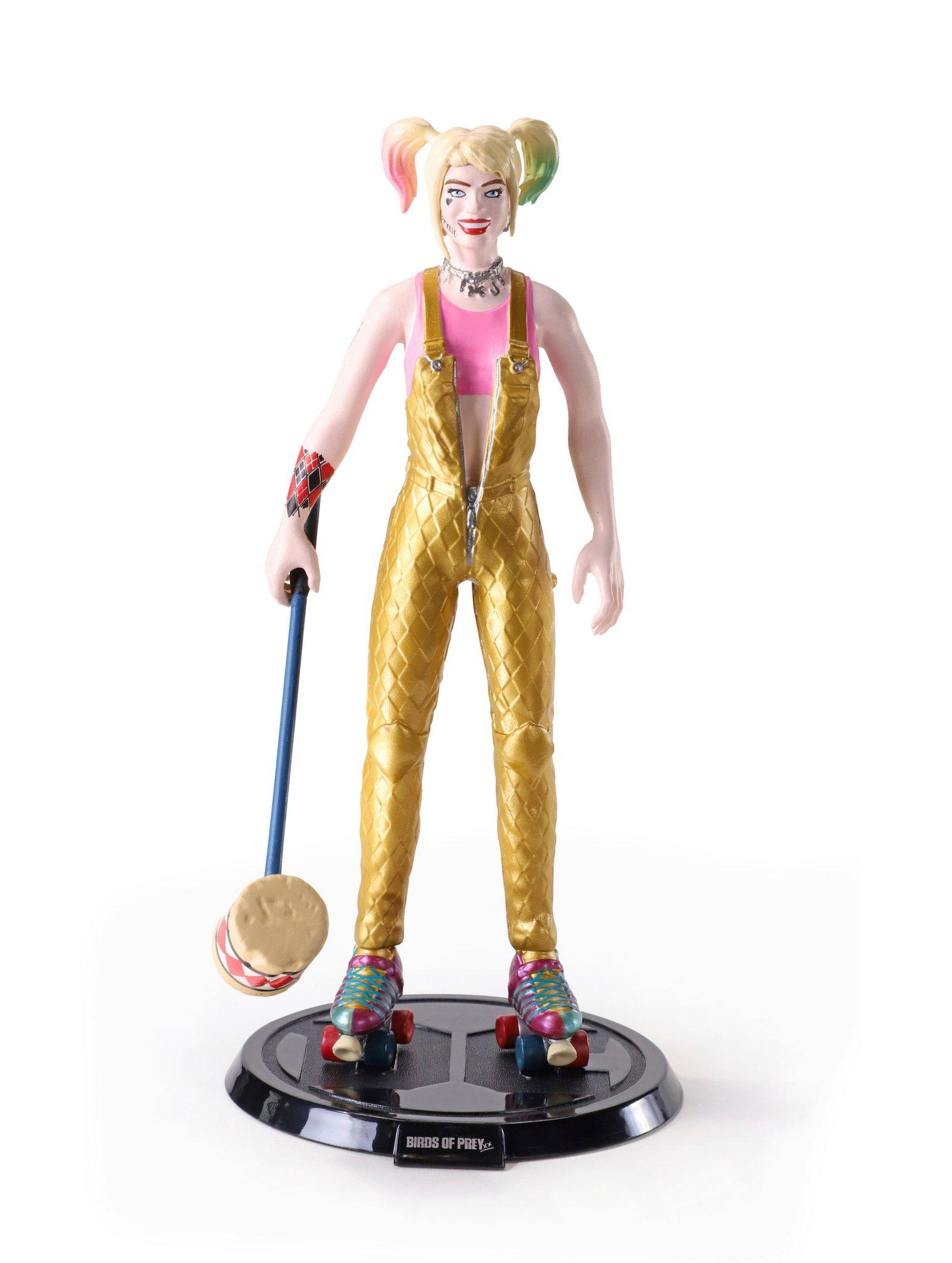 The Noble Collection Birds of Prey Harley Quinn Bendyfigs Figure