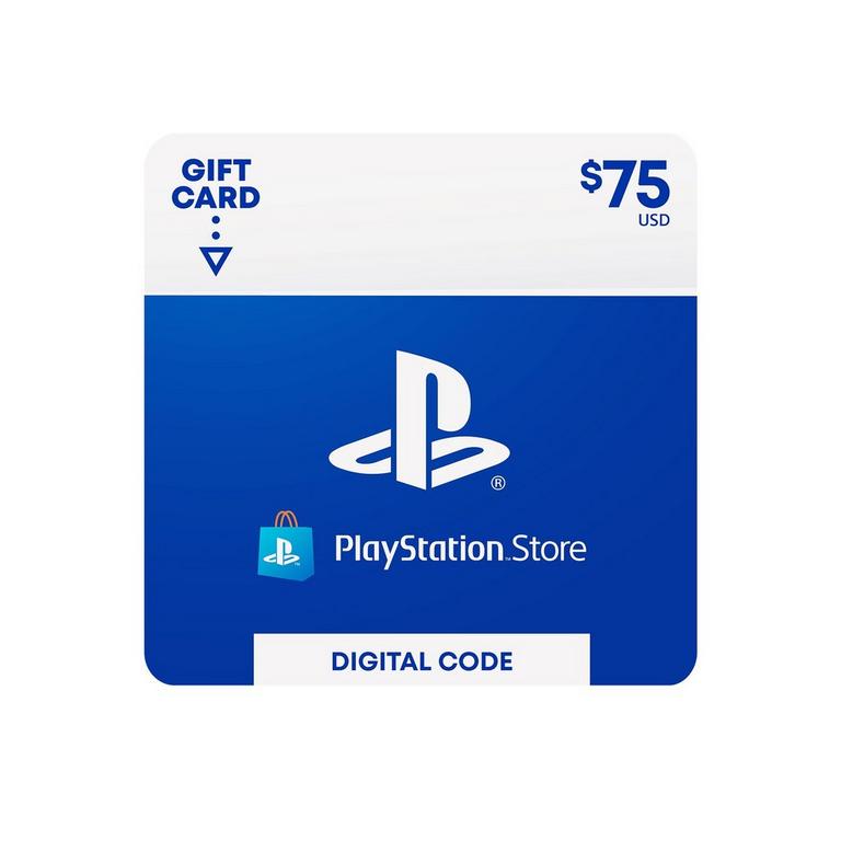 Digital PlayStation Store Gift Card $75 with Bonus 750,000 Gran Turismo 7 Credits Sony GameStop