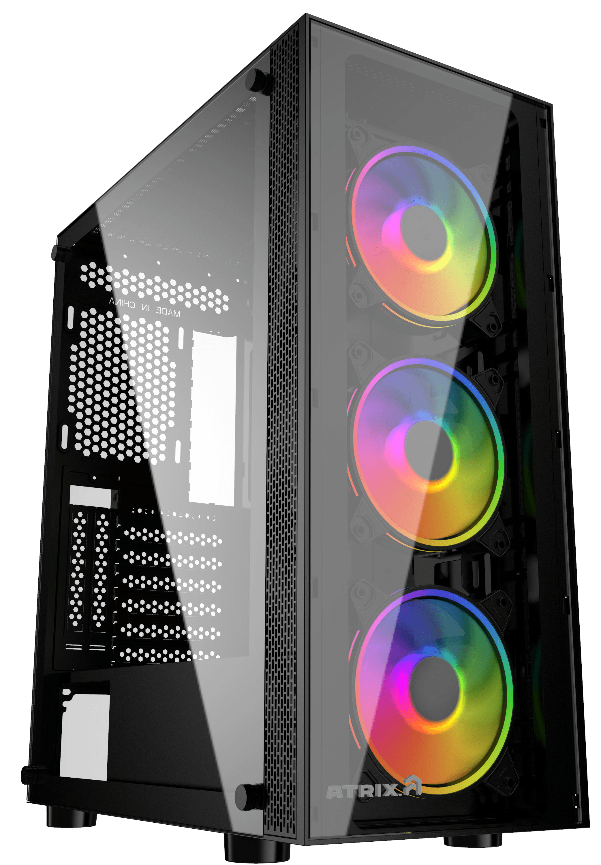 Atrix Tempered Glass Computer Case with RGB