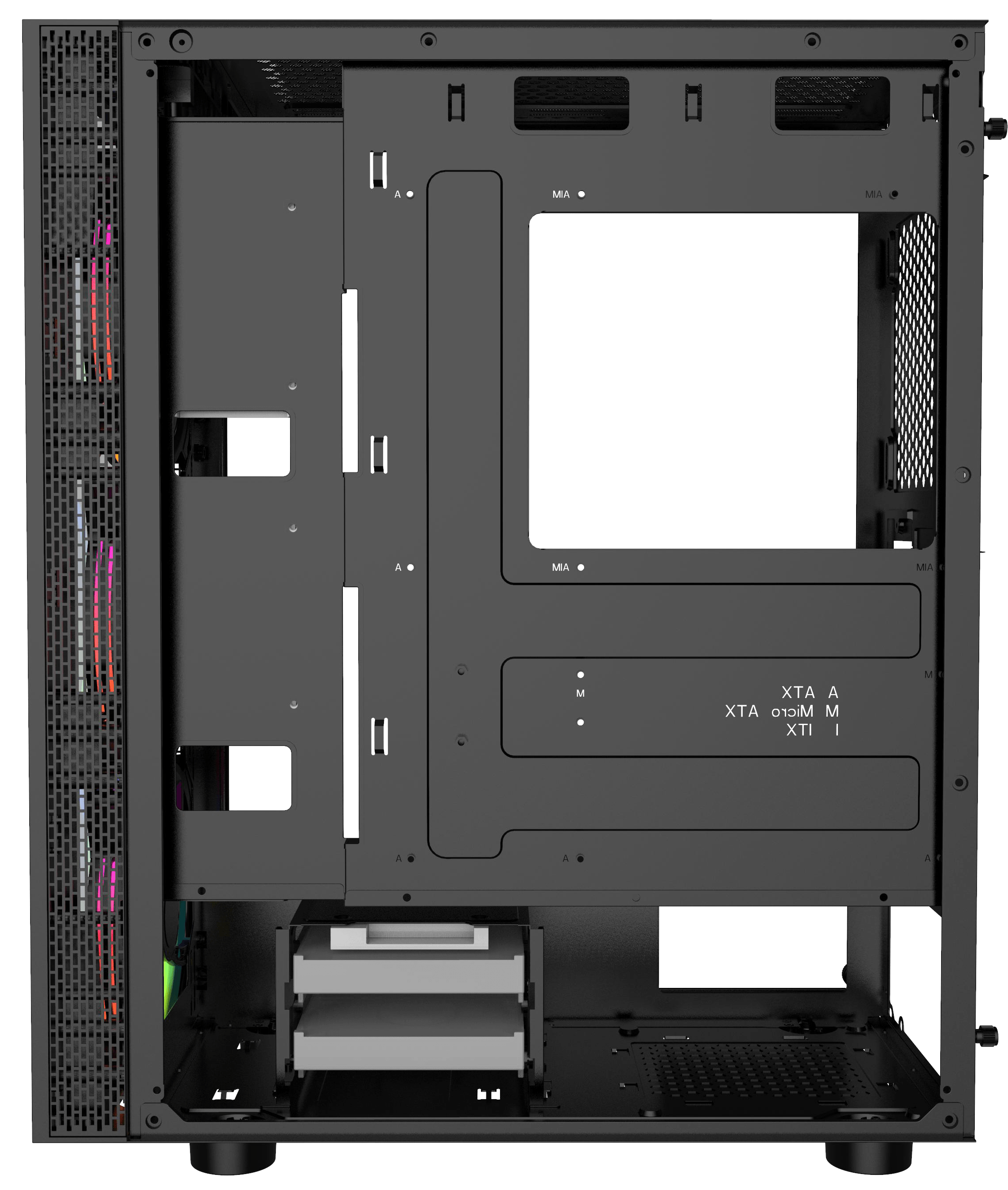 Atrix Tempered Glass Computer Case with RGB