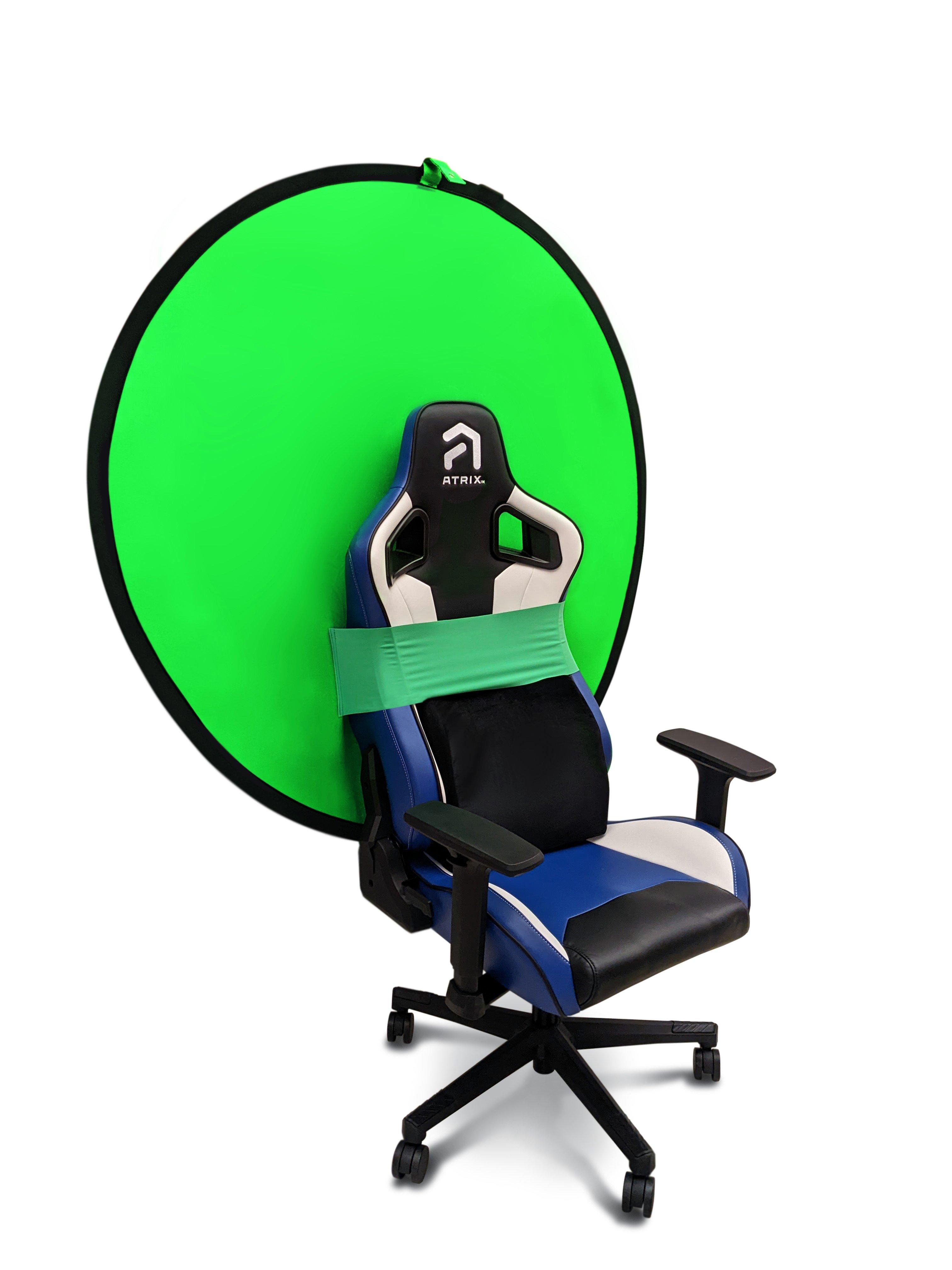 Atrix Chair Mounting Green Screen Backdrop