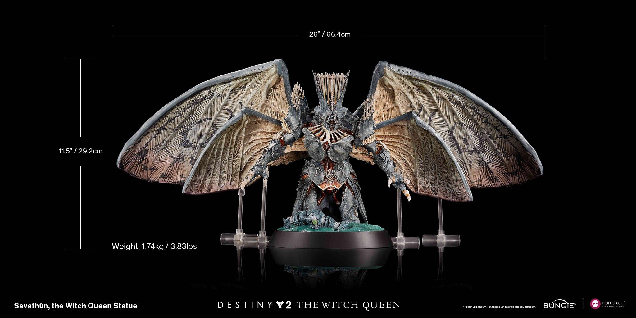 list item 13 of 26 Numskull Destiny 2 Savathun The Witch Queen 11.5-in Statue