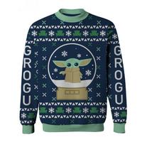 list item 3 of 3 Star Wars: The Mandalorian Grogu Snow Globe Holiday Sweater