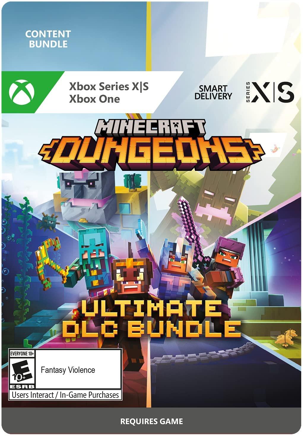 Xbox Xbox X/S, Series Series DLC X Xbox - GameStop Bundle | One | Dungeons: Ultimate Minecraft