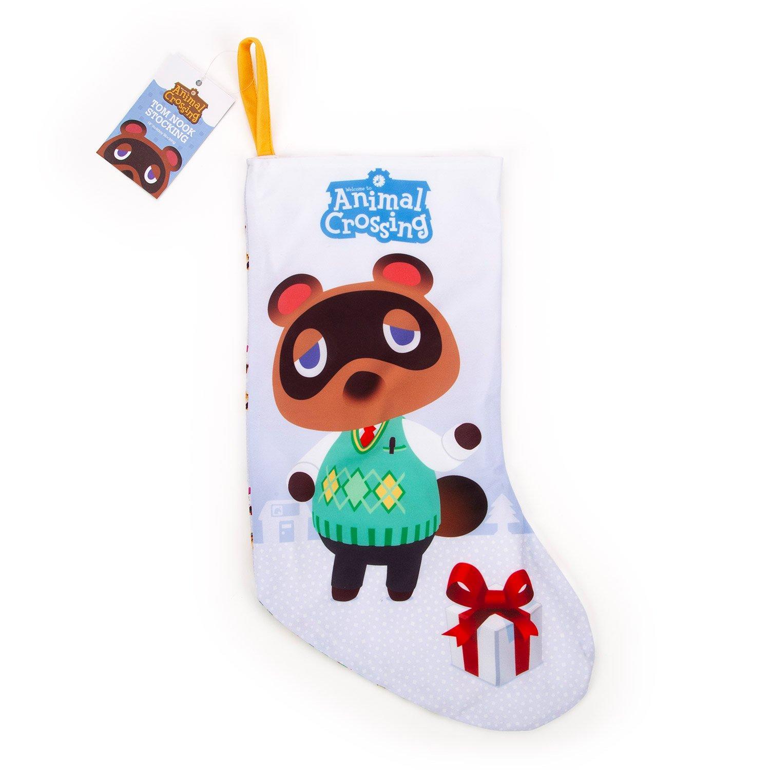 Animal Crossing Tom Nook Embroidered Holiday Stocking
