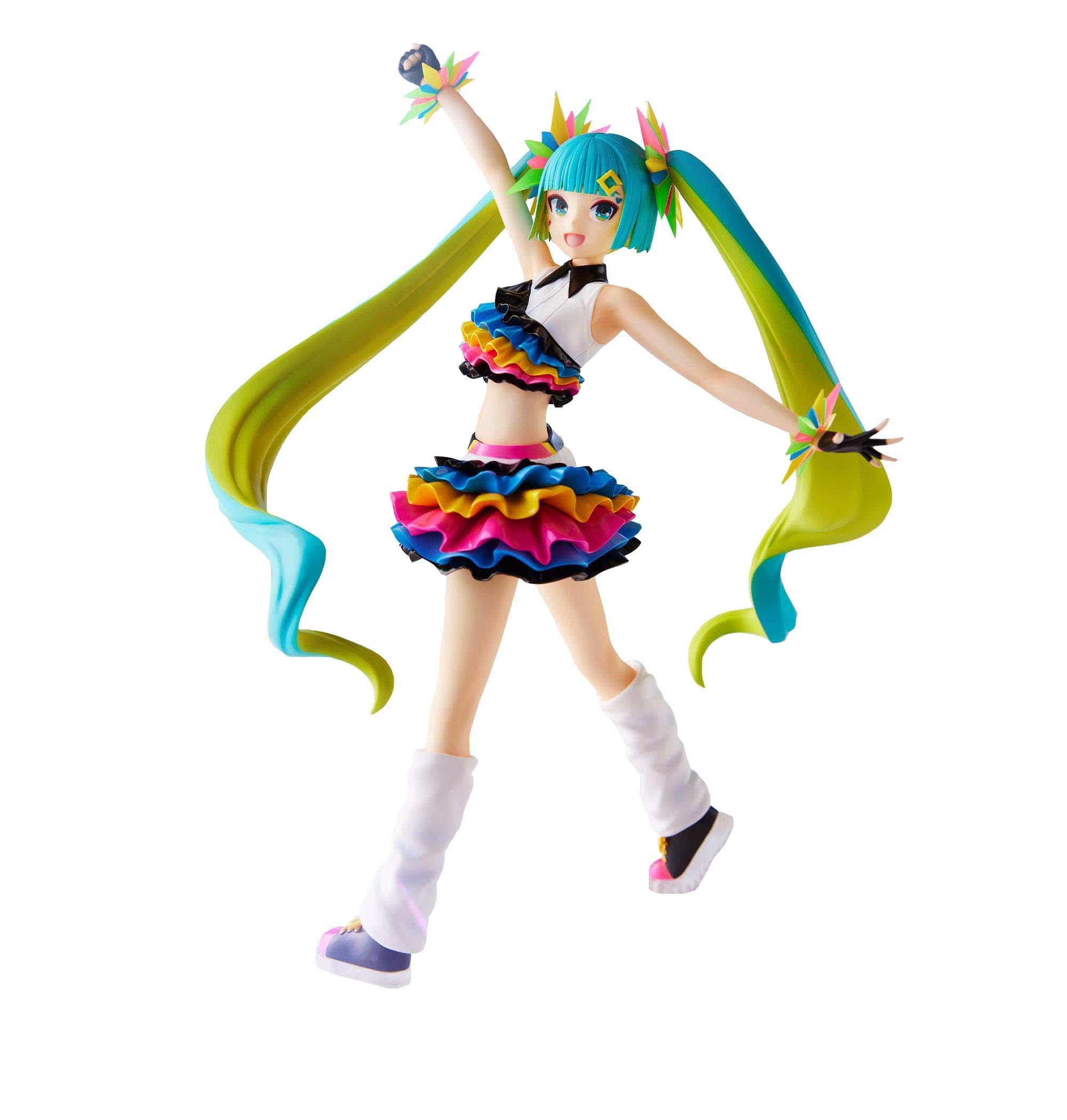 SEGA FiGURiZM Hatsune Miku: Project DIVA MegaMix Hatsune Miku Catch the  Wave 9.84-in Figure