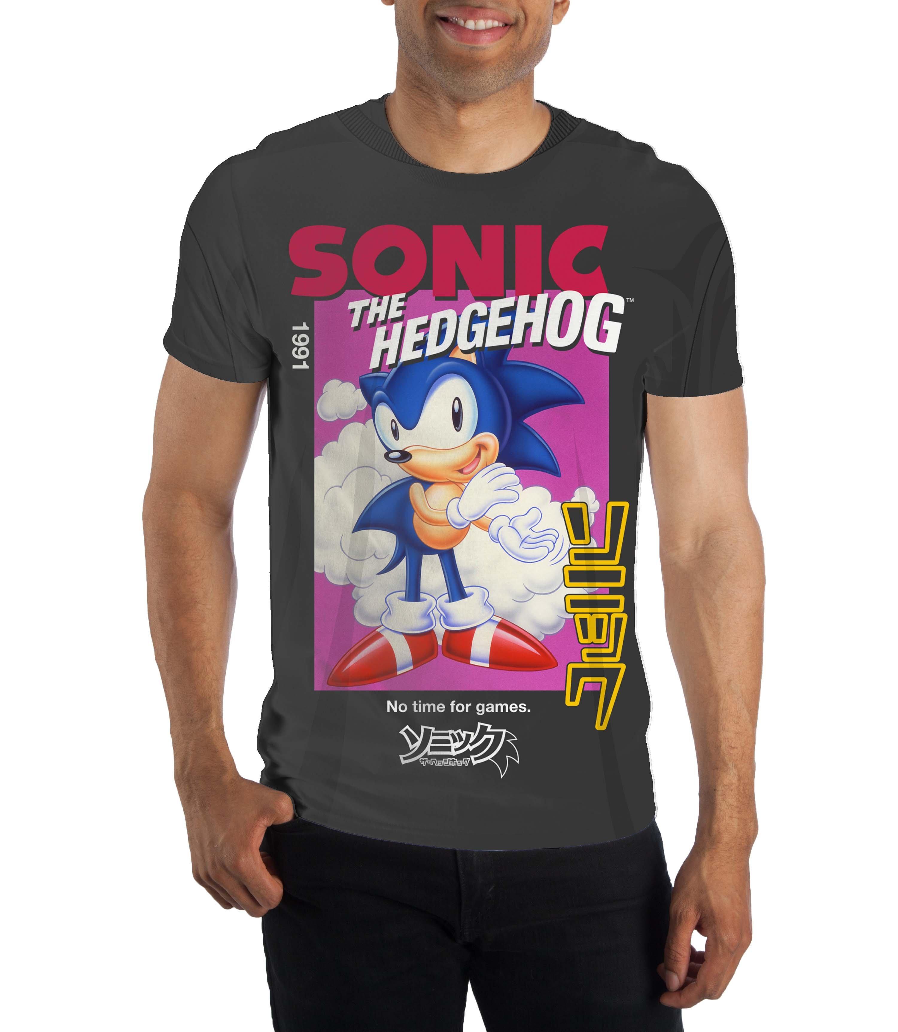list item 1 of 3 Sonic Kanji Charcoal Men's T-Shirt