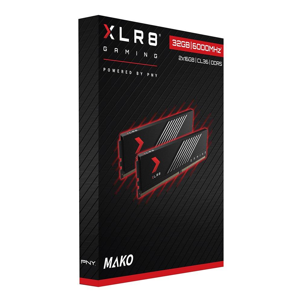 list item 5 of 10 PNY XLR8 Gaming MAKO 32GB (2x16GB) DDR5 6000MHz Desktop Memory Kit MD32GK2D5600036MXR
