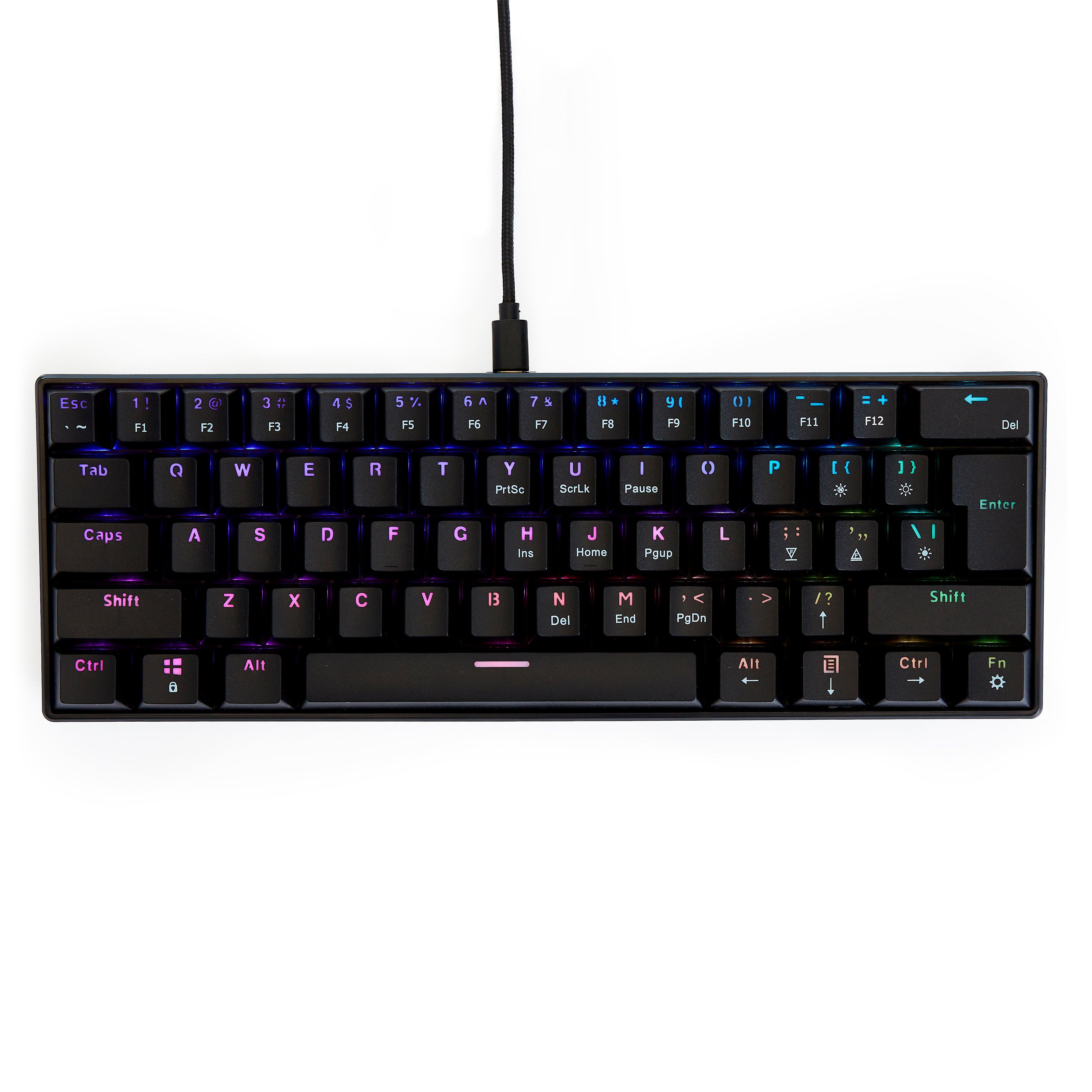 Atrix 60 Percent Wired Brown Switch Mechanical Keyboard with RGB GameStop  Exclusive