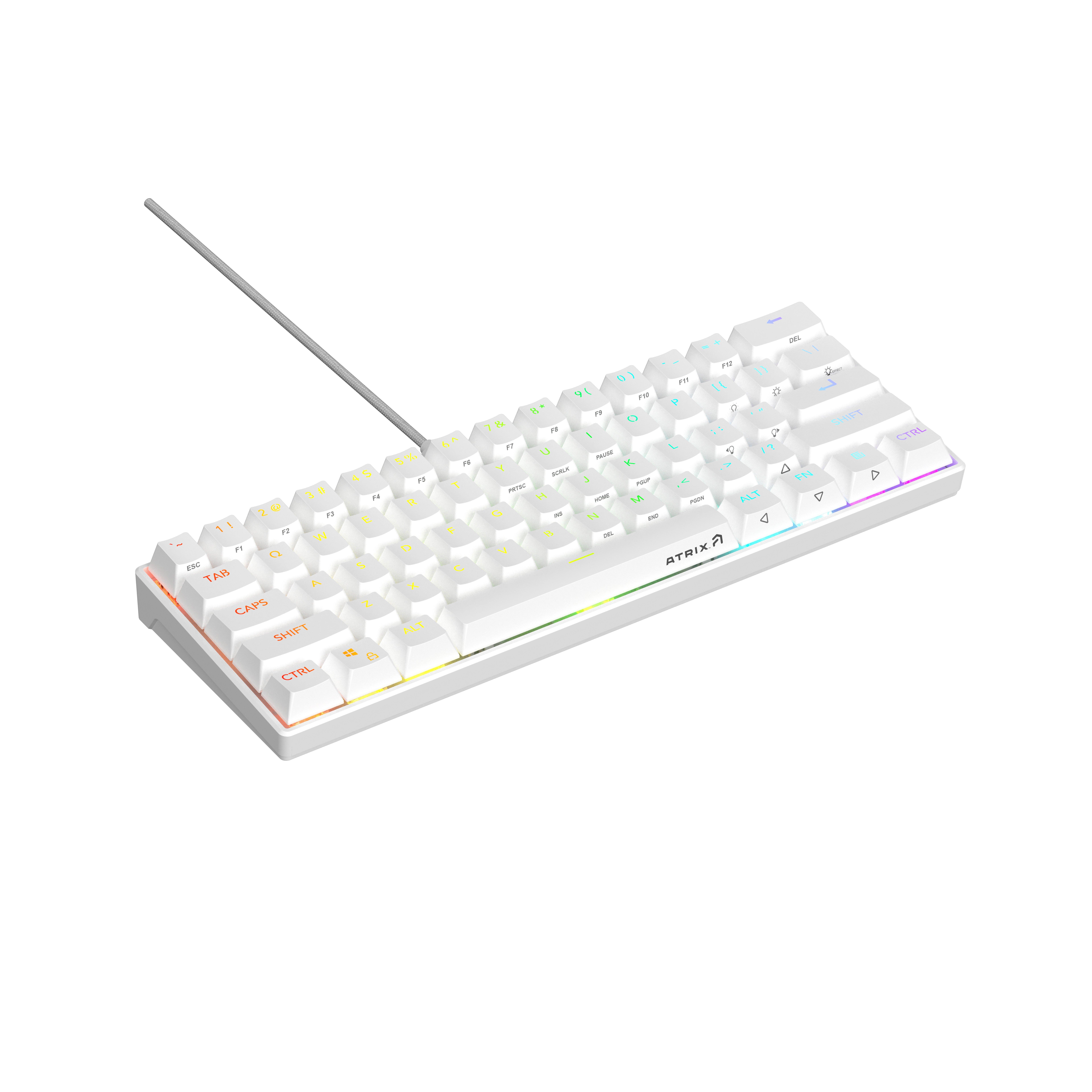 Atrix 60 Percent Wired Brown Switch Mechanical Keyboard with RGB GameStop  Exclusive