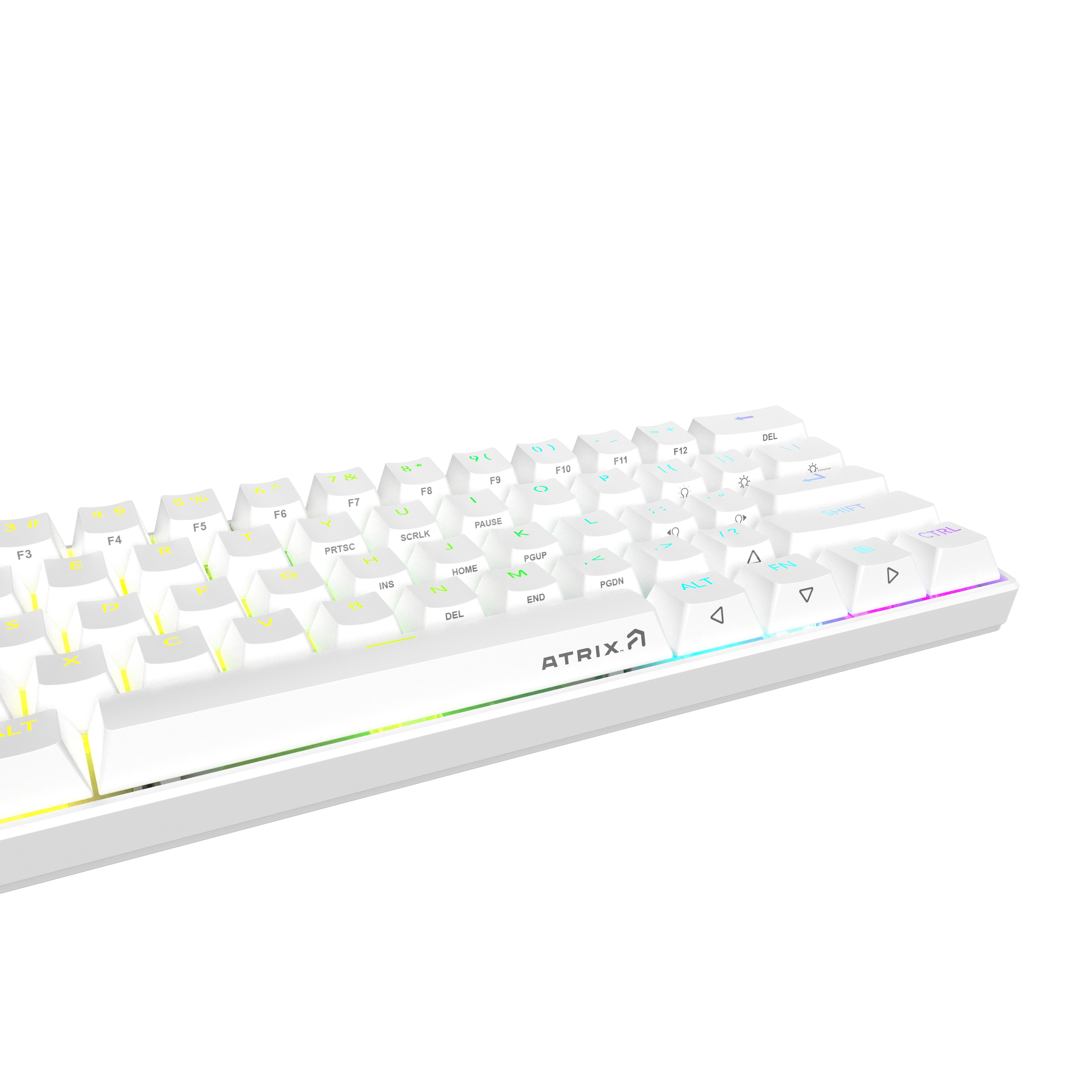 Atrix 60 Percent Wired Brown Switch Mechanical Keyboard with RGB