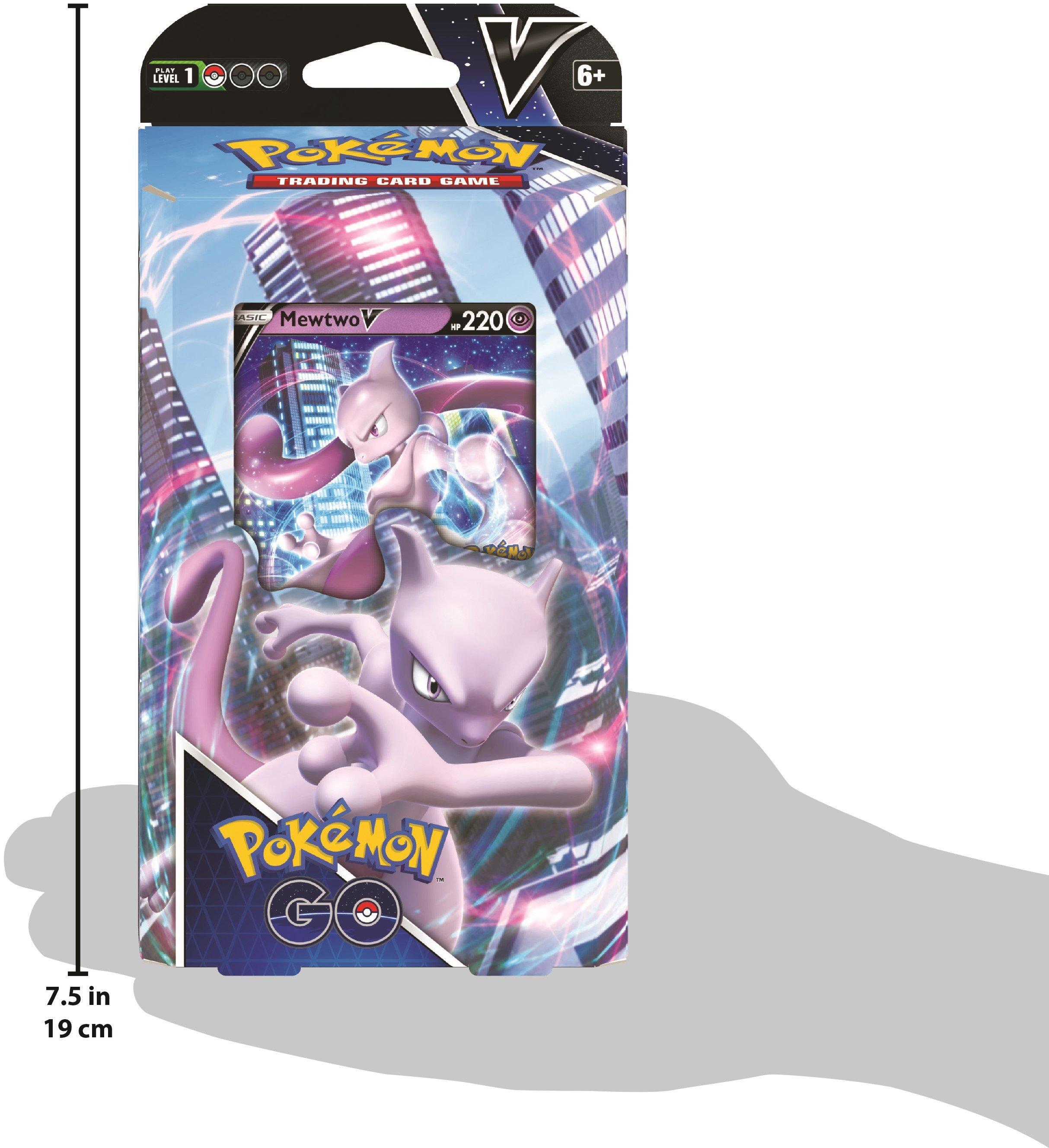 Pokemon GO Mewtwo V Battle Deck (60 Cards, 3 Reference Cards, Playmat &  More) 