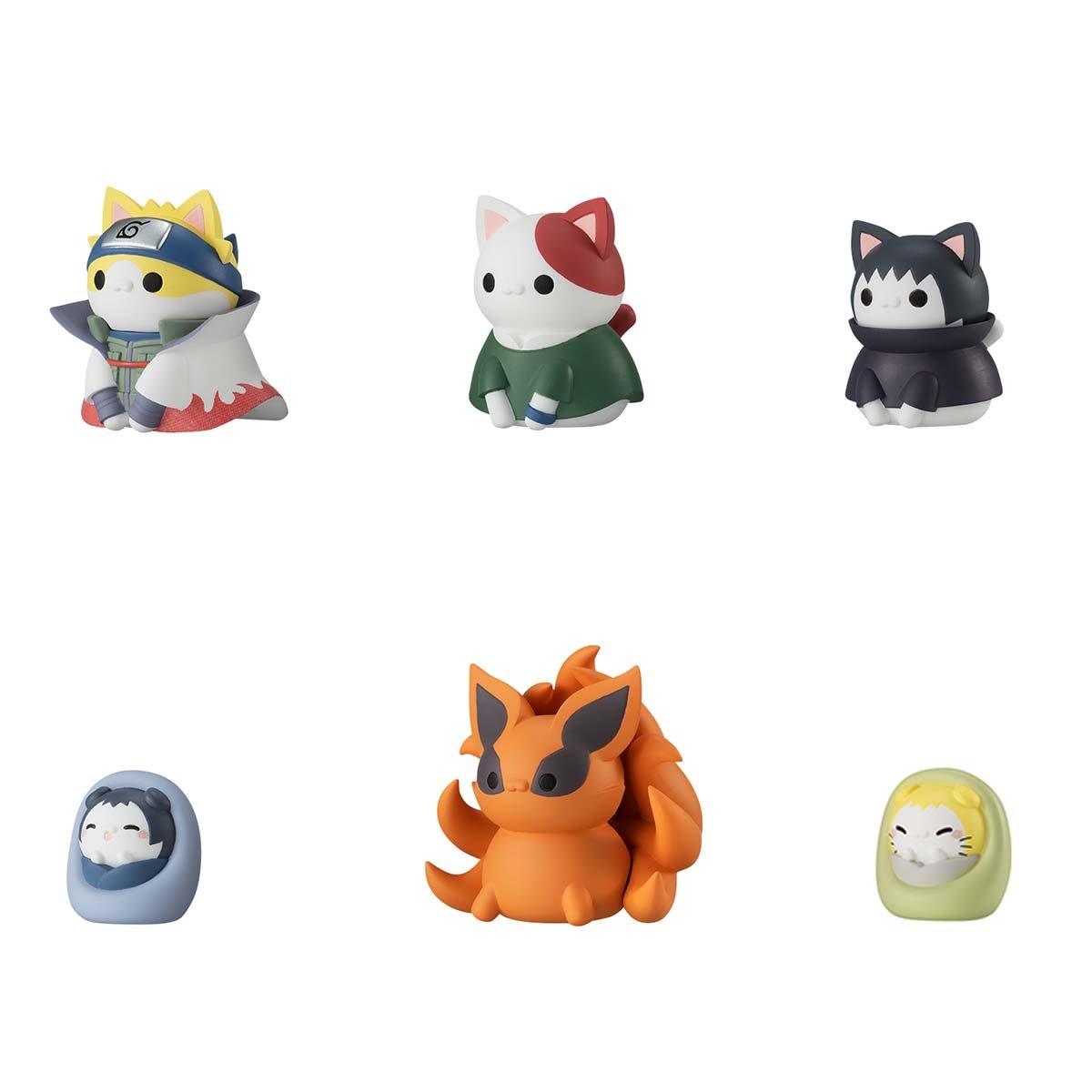 list item 3 of 7 MegaHouse Mega Cat Project Nyaruto! Naruto Shippuden Once Upon A Time in Konoha Set of 8 1.1-in Figures with Bonus Mini Cushion