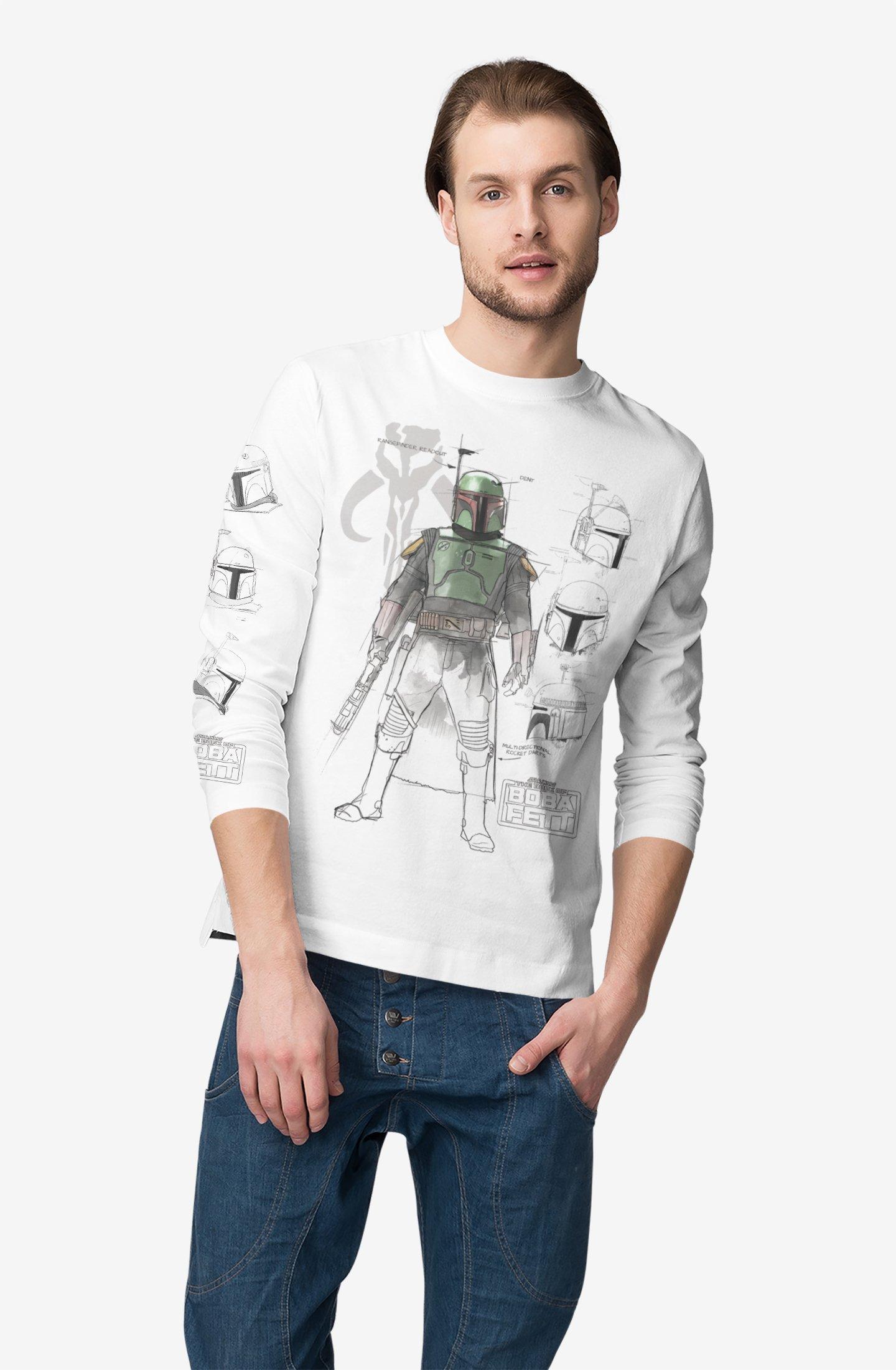 tankevækkende pris Kabelbane Geeknet Star Wars Boba Concepts Long Sleeve T-Shirt GameStop Exclusive |  GameStop
