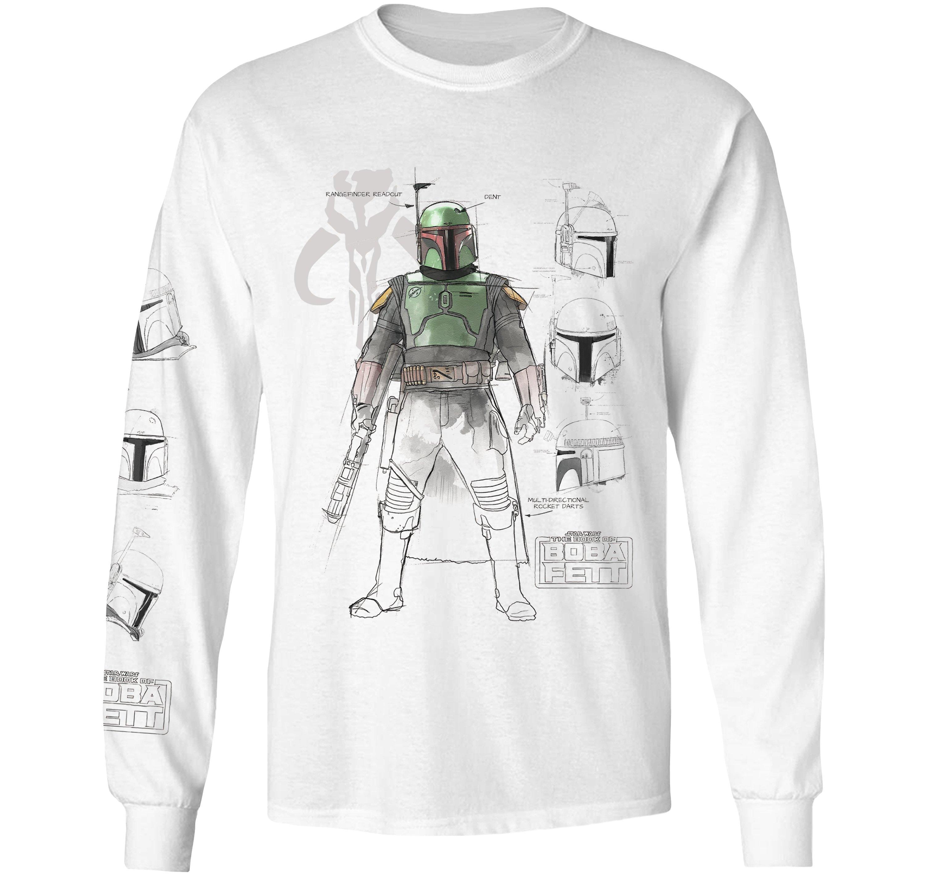 Geeknet Star Wars Boba Concepts Long Sleeve T-Shirt GameStop Exclusive |  GameStop