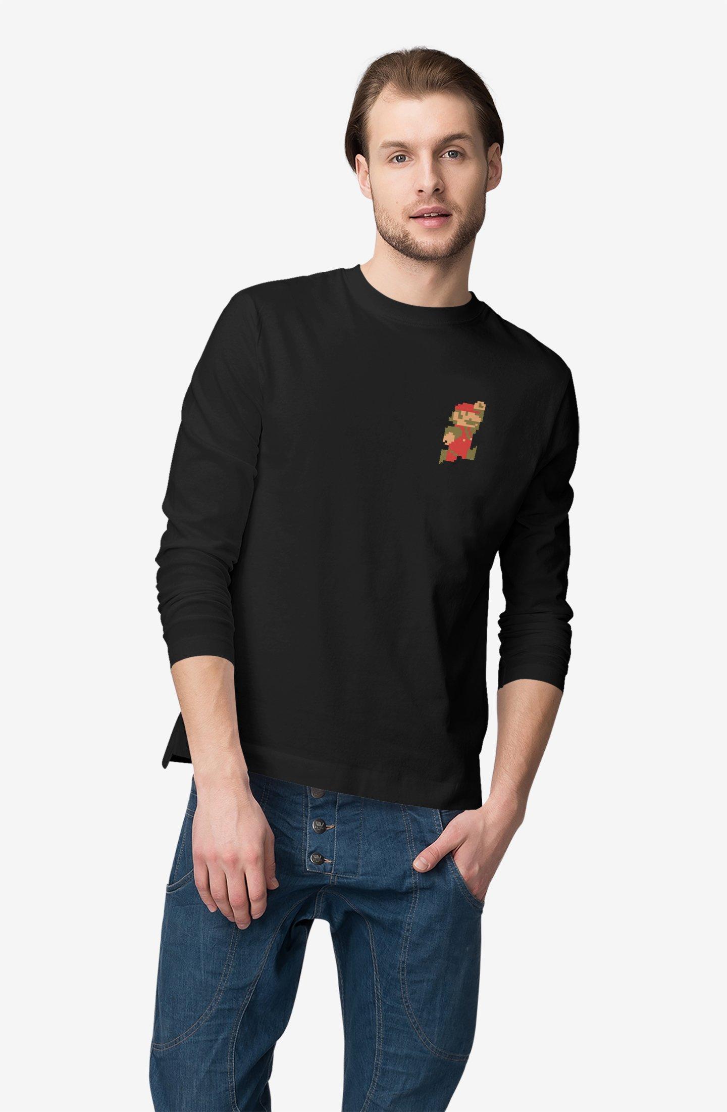 Fresh Clean Threads Men's Crew Neck T-Shirt in Black | Size: 2XLarge