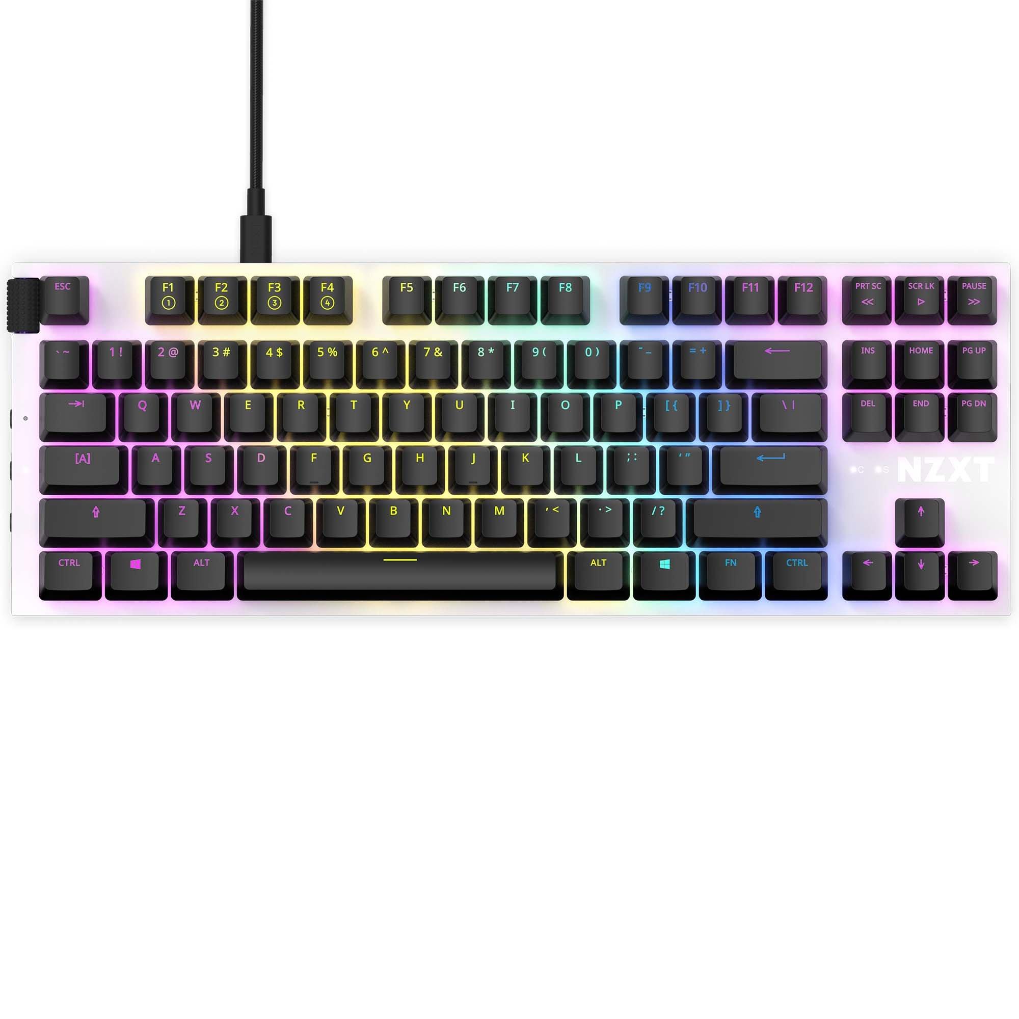 NZXT Function Hot-Swappable Mechanical TKL Keyboard KB-1TKUS-WR