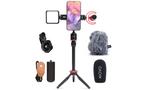 Movo iVlog1 Smartphone Vlogger Video Kit with Tripod, Shotgun Microphone, and LED Light