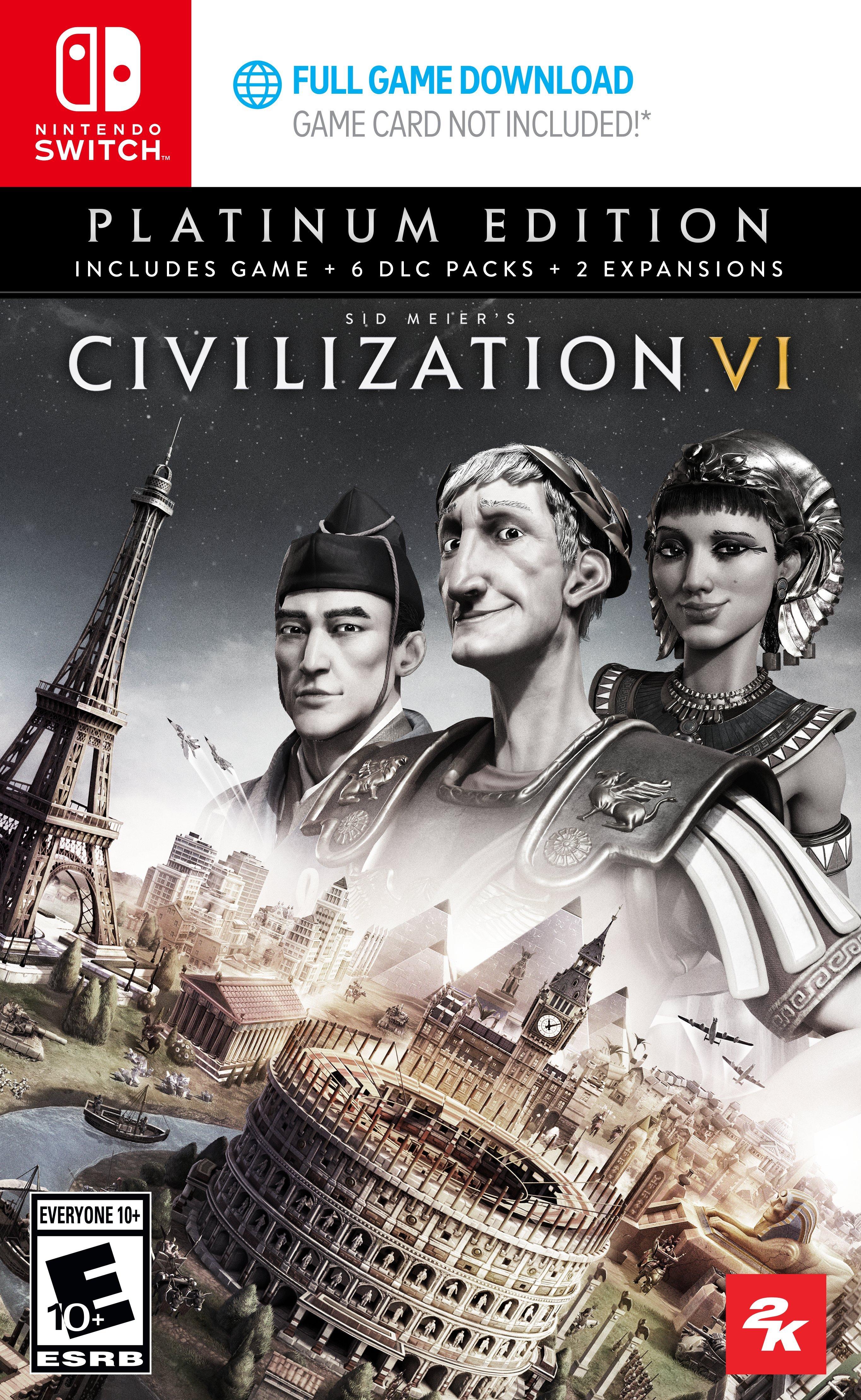 Sid Meier's Civilization VI Platinum Edition Code in Box - Nintendo Switch