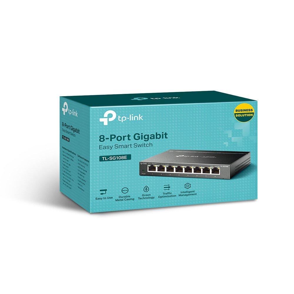 list item 8 of 8 TP-Link 8-Port Gigabit Easy Smart Switch TL-SG108E