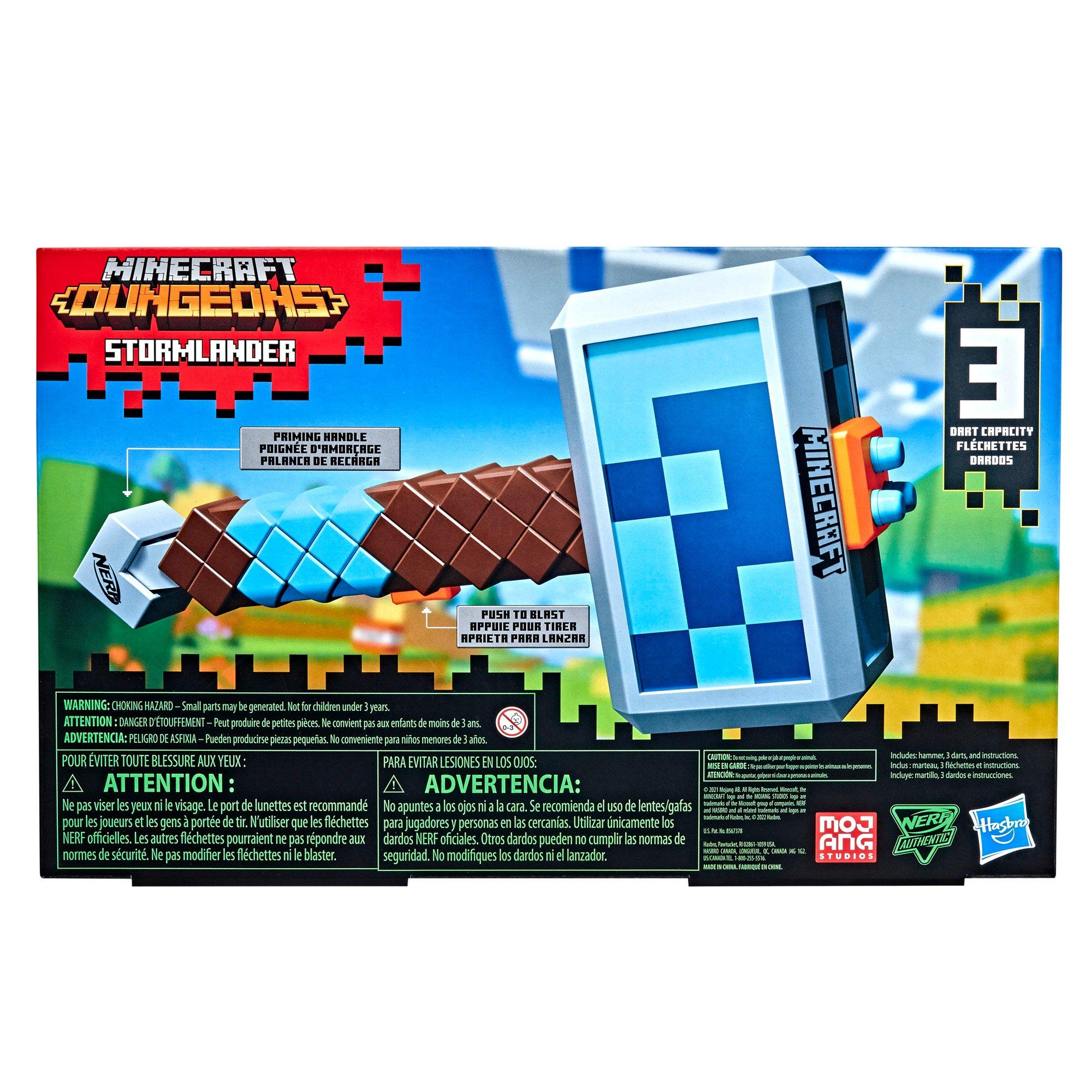 Hasbro NERF Minecraft Stormlander DartBlasting Hammer