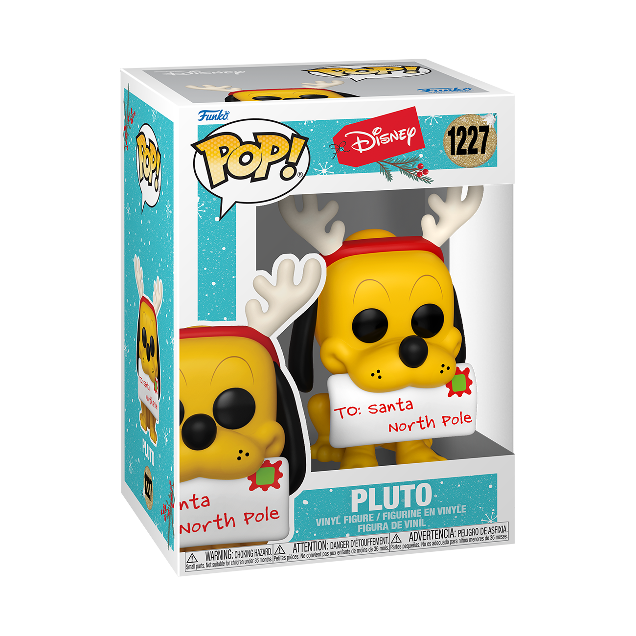 Funko POP! Disney: Holiday Pluto 3.80-in Vinyl Figure