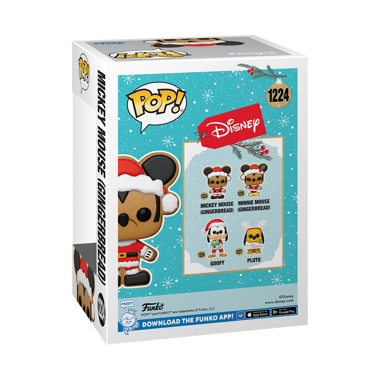 Funko POP! Disney: Gingerbread Mickey Mouse 3.74-in Vinyl Figure