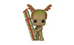 Funko POP! Marvel Guardians of the Galaxy Groot &#40;Holiday Special&#41; 4.28-in Vinyl Bobblehead