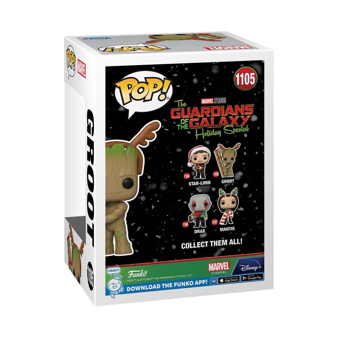 Funko POP! Marvel Guardians of the Galaxy Groot (Holiday Special) 4.28-in  Vinyl Bobblehead | GameStop