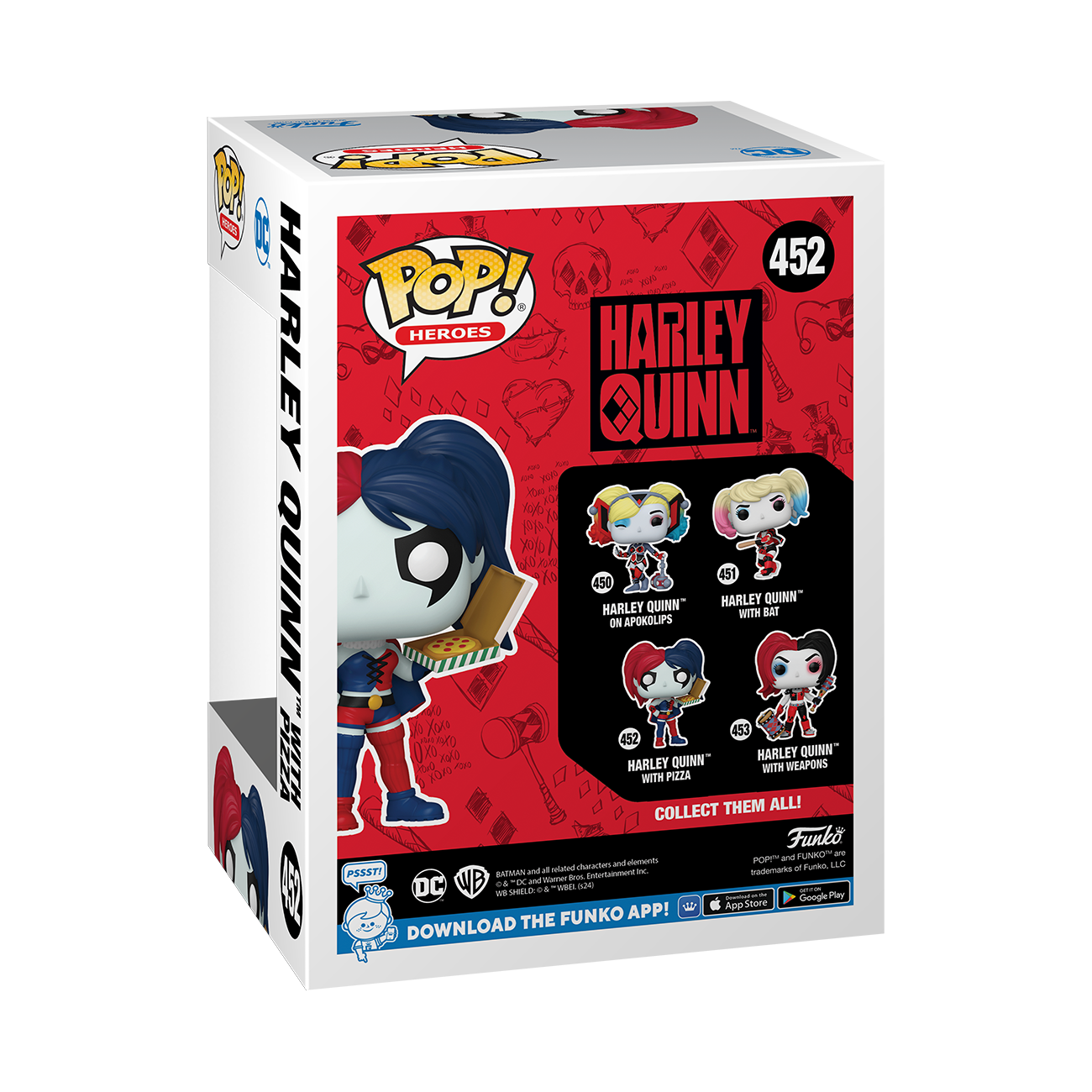 Funko POP! Heroes: DC Harley Quinn 30th Anniversary Edition (with Pizza)  4-in Vinyl Figure