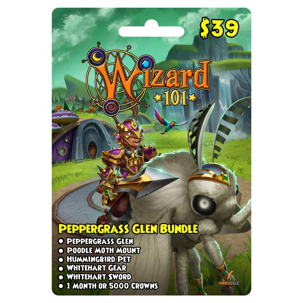 KingsIsle Entertainment Wizard101 Peppergrass Glen Digital Prepaid Card Bundle - PC